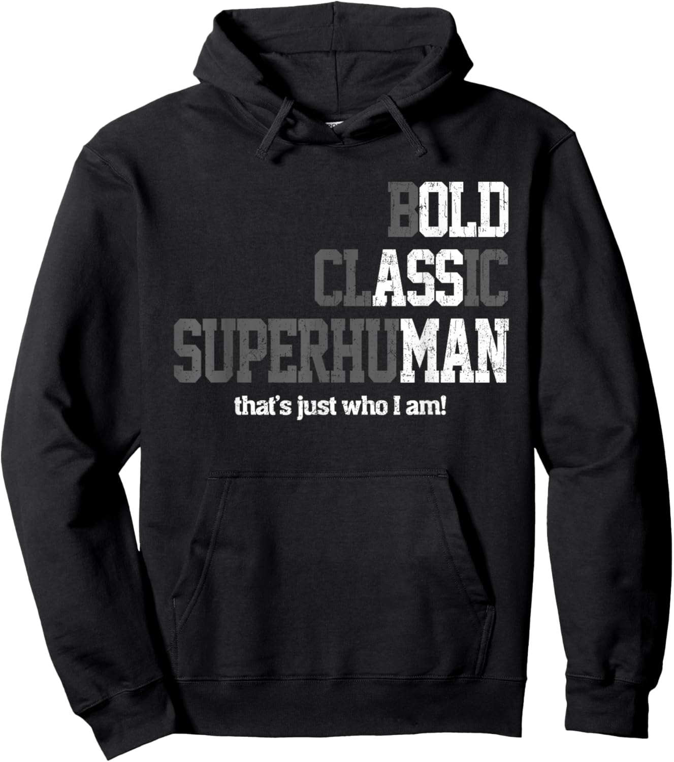 Funny Man Saying Gag Gift Birthday for Dad Fathers Day Men Hoodie - Hoodie | Black