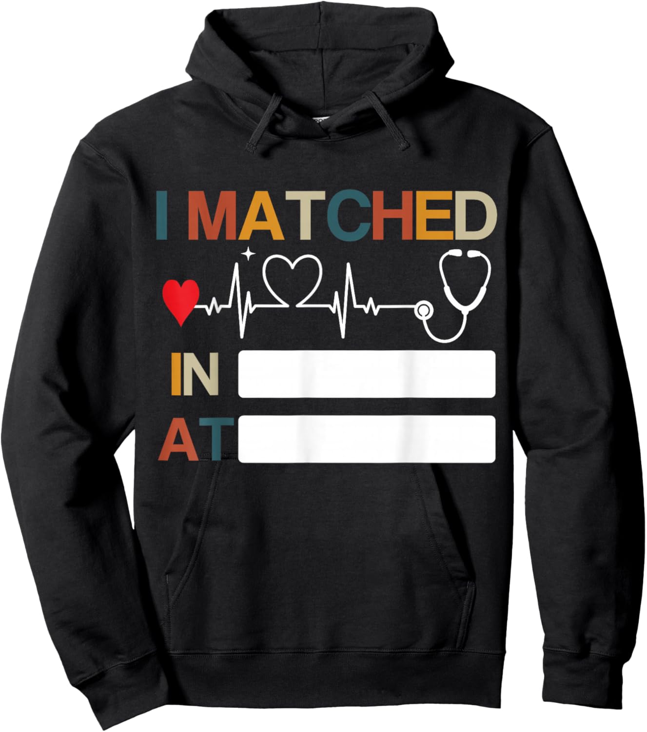 Match Day 2026 Doctor Medical School Residency I Matched Hoodie - Hoodie | Black