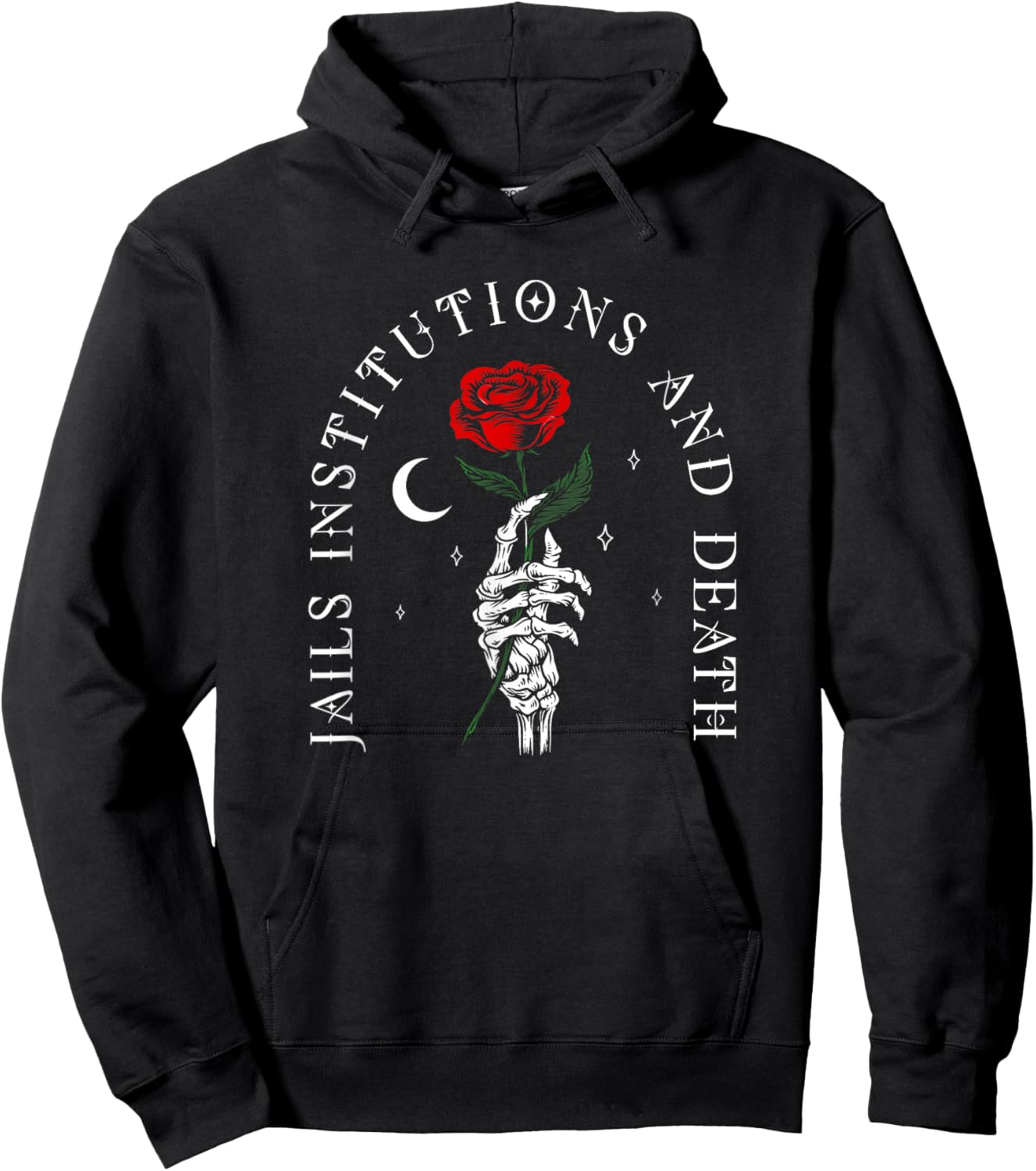Recovery Sobriety 12 Steps AA Jails Institutions and Death Hoodie - Hoodie | Black