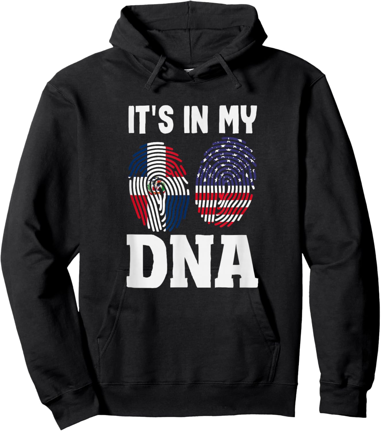 It's in My DNA Dominican Republic Pride Hoodie - Hoodie | Black