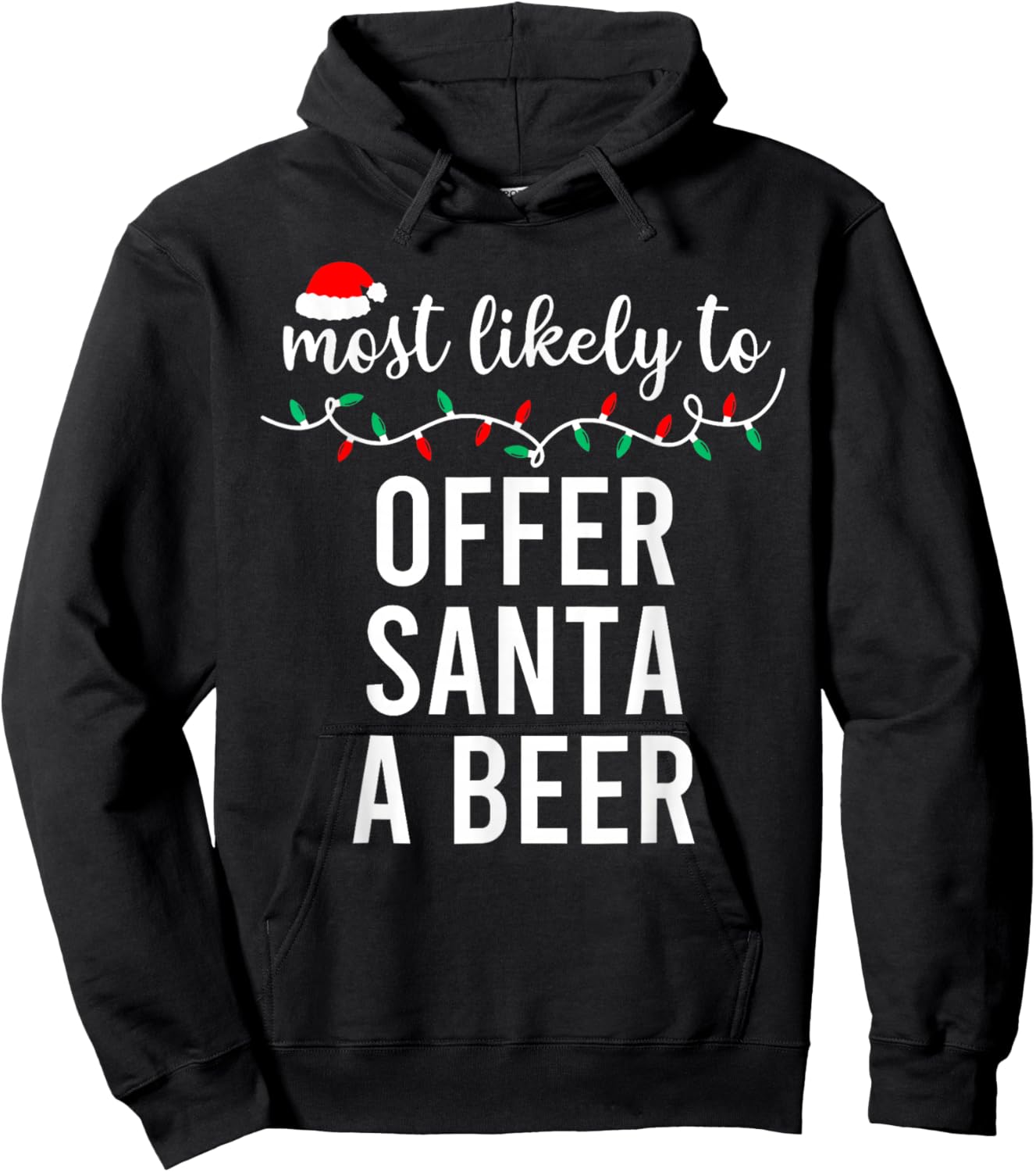 Family Pajamas Funny Hoodie - Hoodie | Black