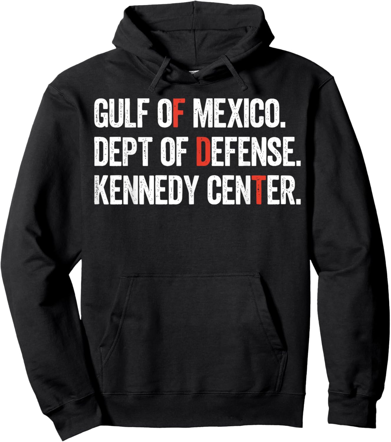 Gulf of Mexico Dept of Defense Kennedy Center Vintage Retro Hoodie - Hoodie | Black