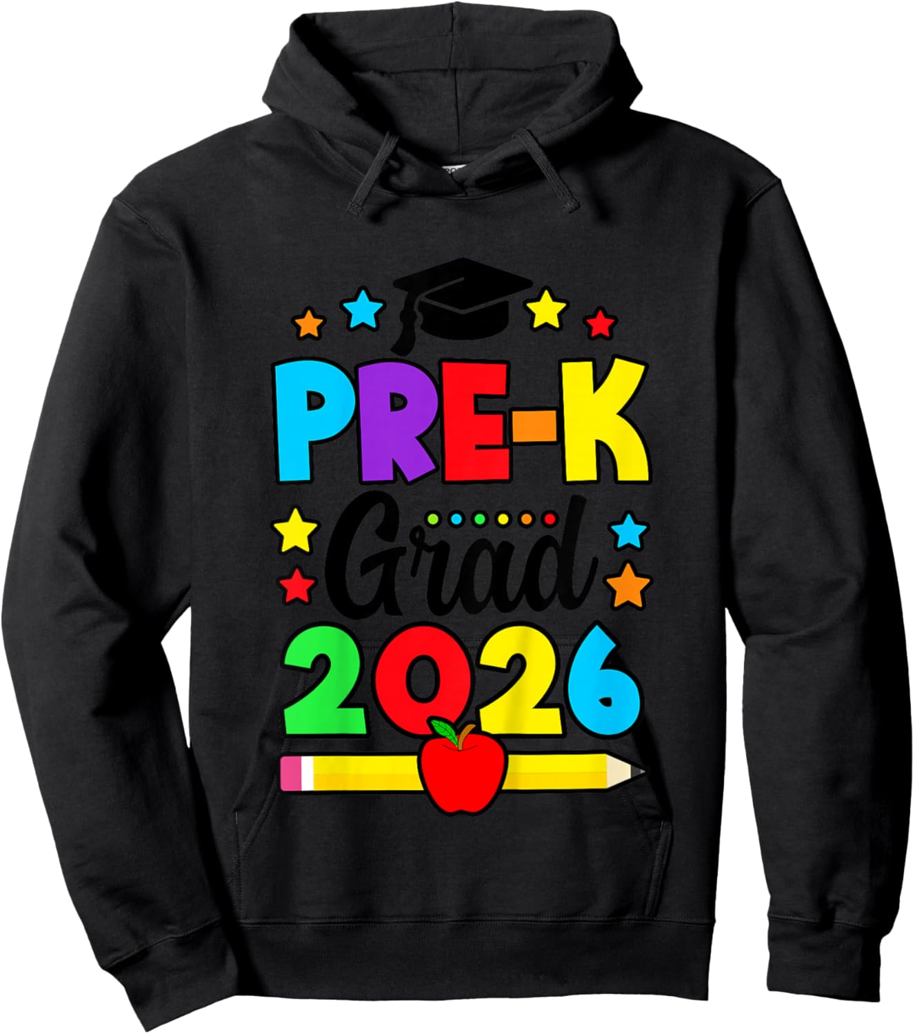 Kids Pre-K Grad 2026 Preschool Graduation 2026 Hoodie - Hoodie | Black