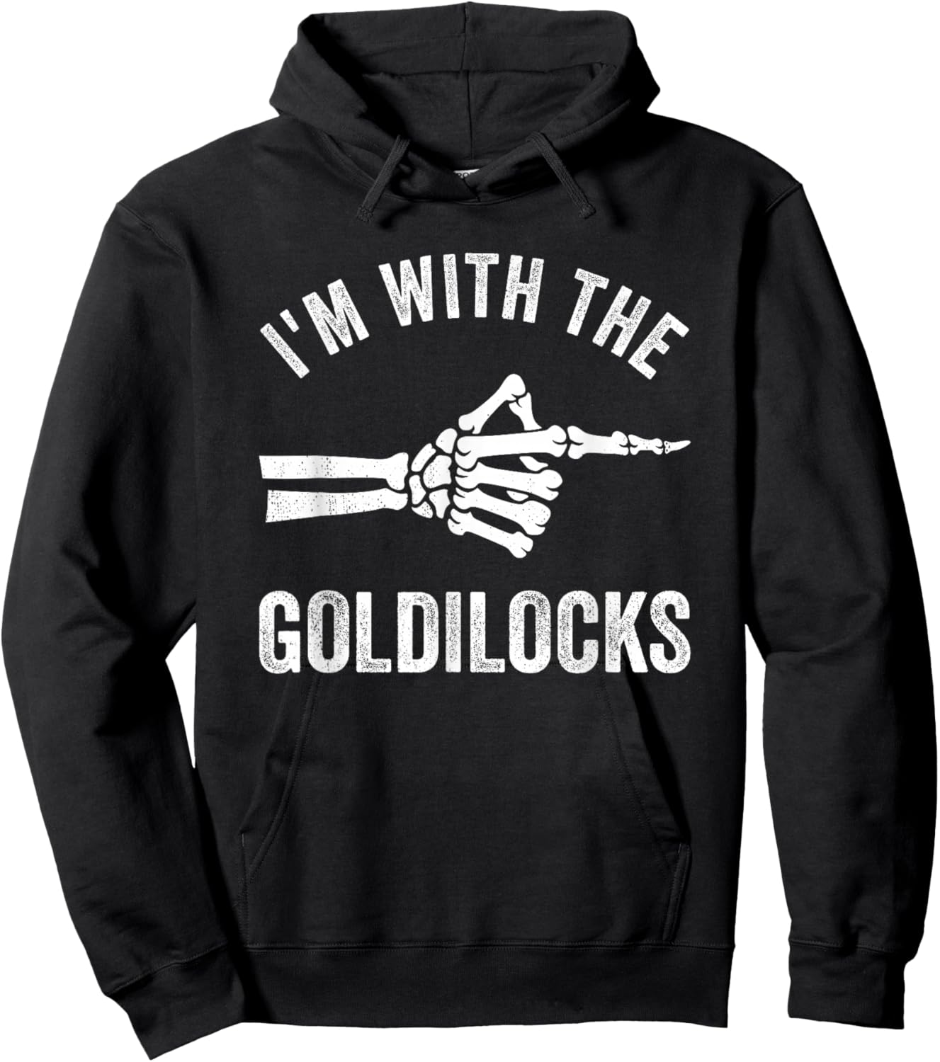I'm with The Goldilocks Funny Halloween Couple Costume Party Hoodie - Hoodie | Black