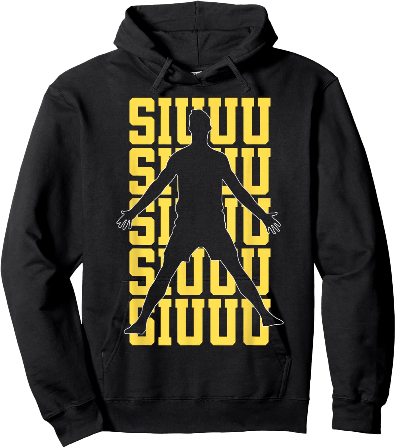 Siuuuu Funny Soccer Present for Soccer Lovers Fan Kids Boys Hoodie - Hoodie | Black