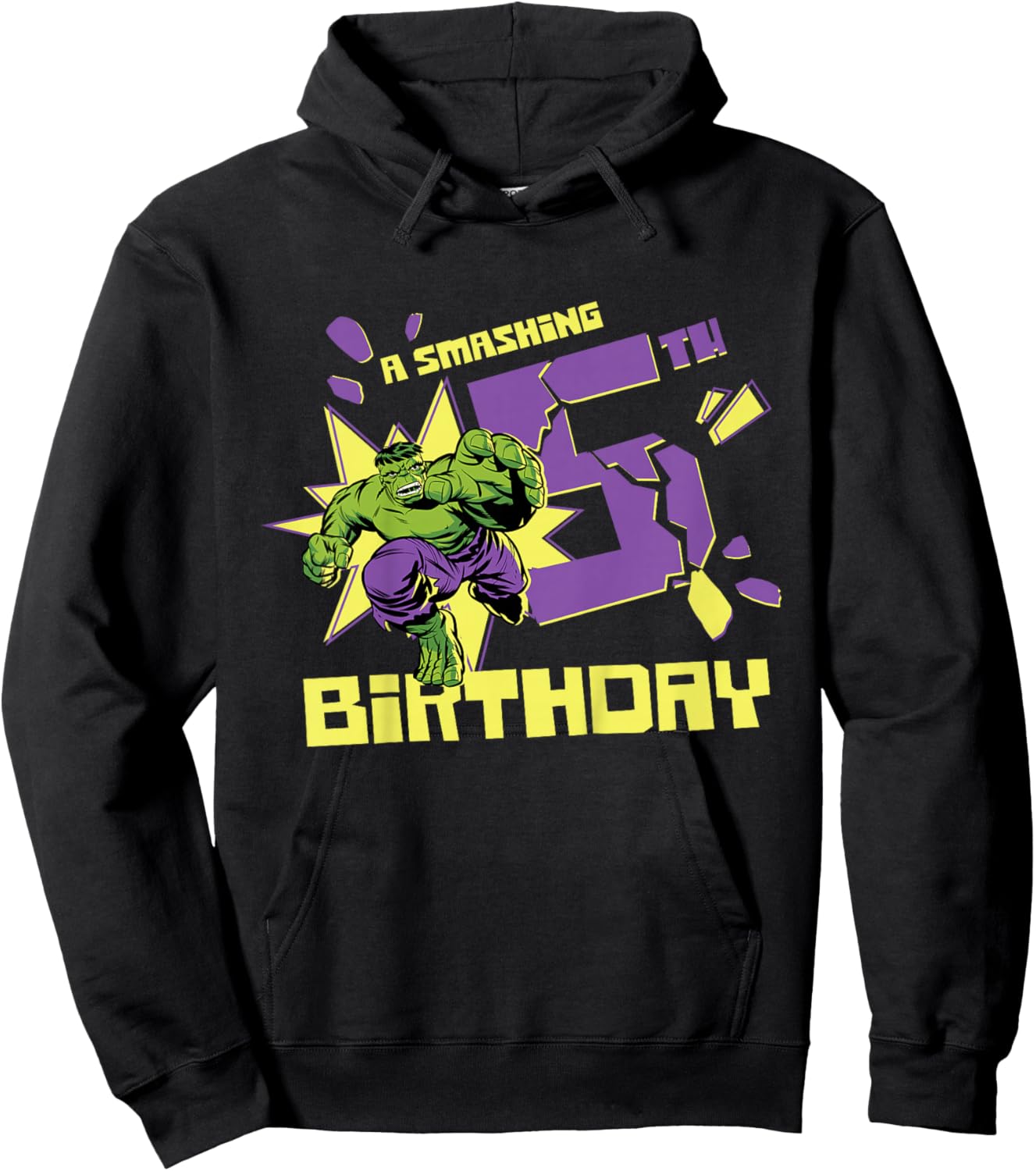 Marvel Super Heroes Hulk A Smashing 5th Birthday Party Hoodie - Hoodie | Black