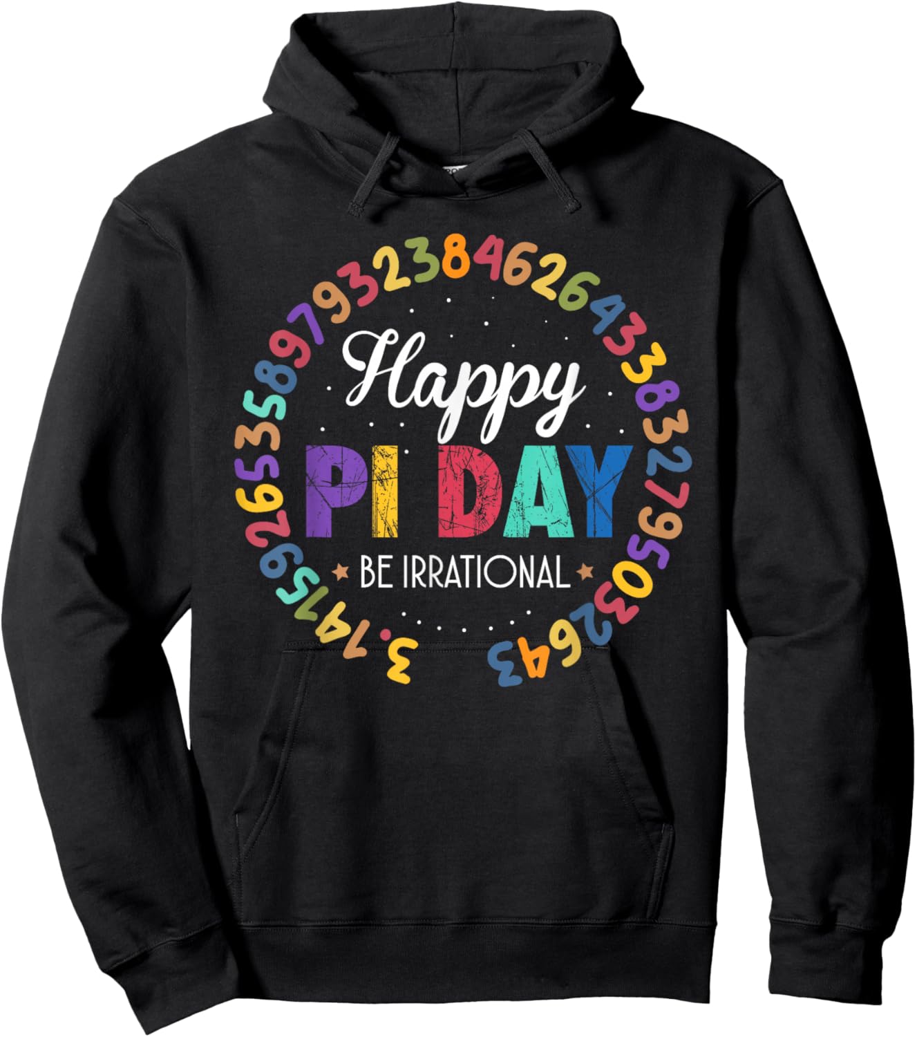 Happy Pi Day Pie Funny Math Coach Teacher Pi Day Lover Nerdy Hoodie - Hoodie | Black