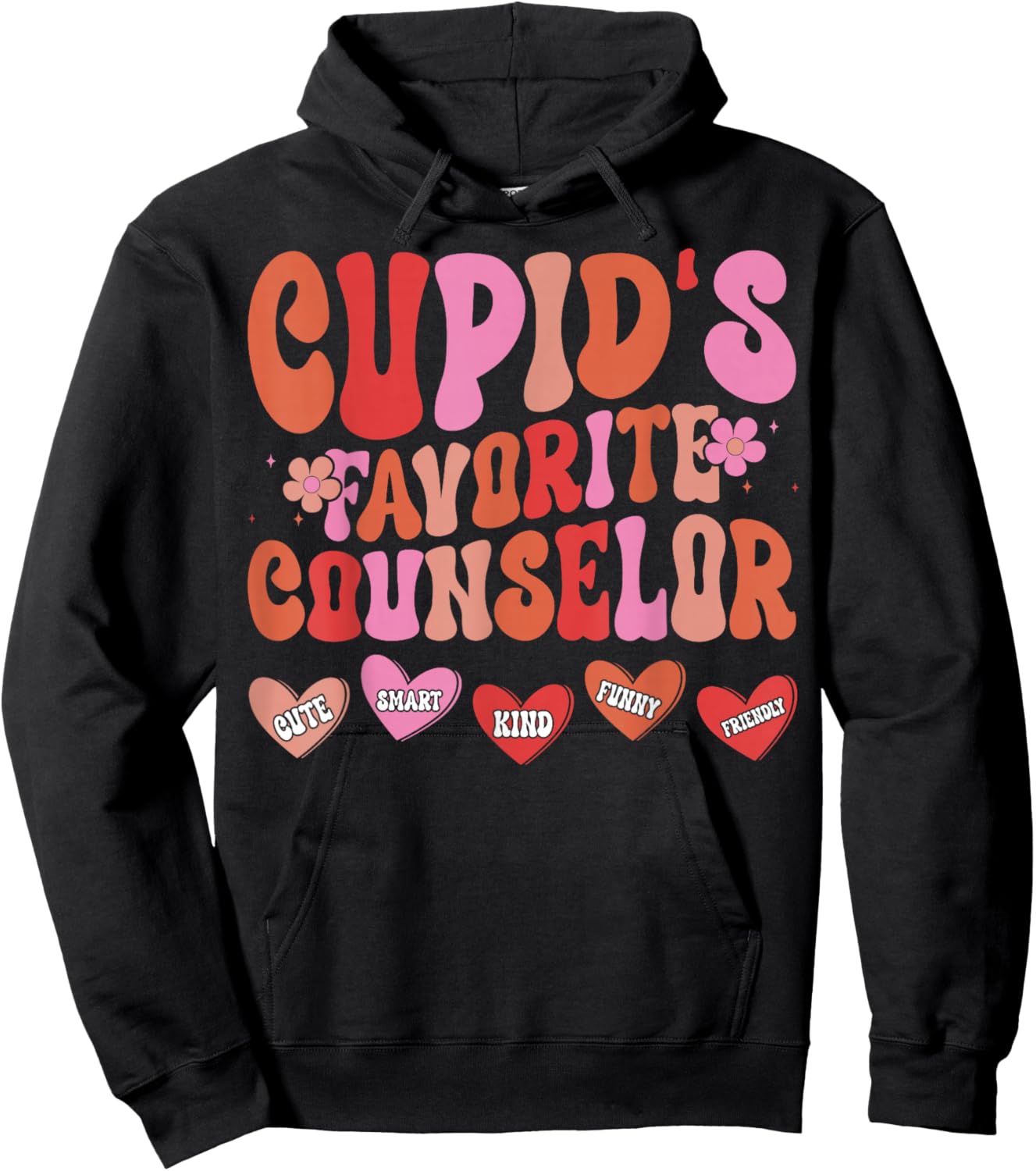 Cupid's Favorite Counselor - Valentine’s Day Counseling Hoodie - Hoodie | Black