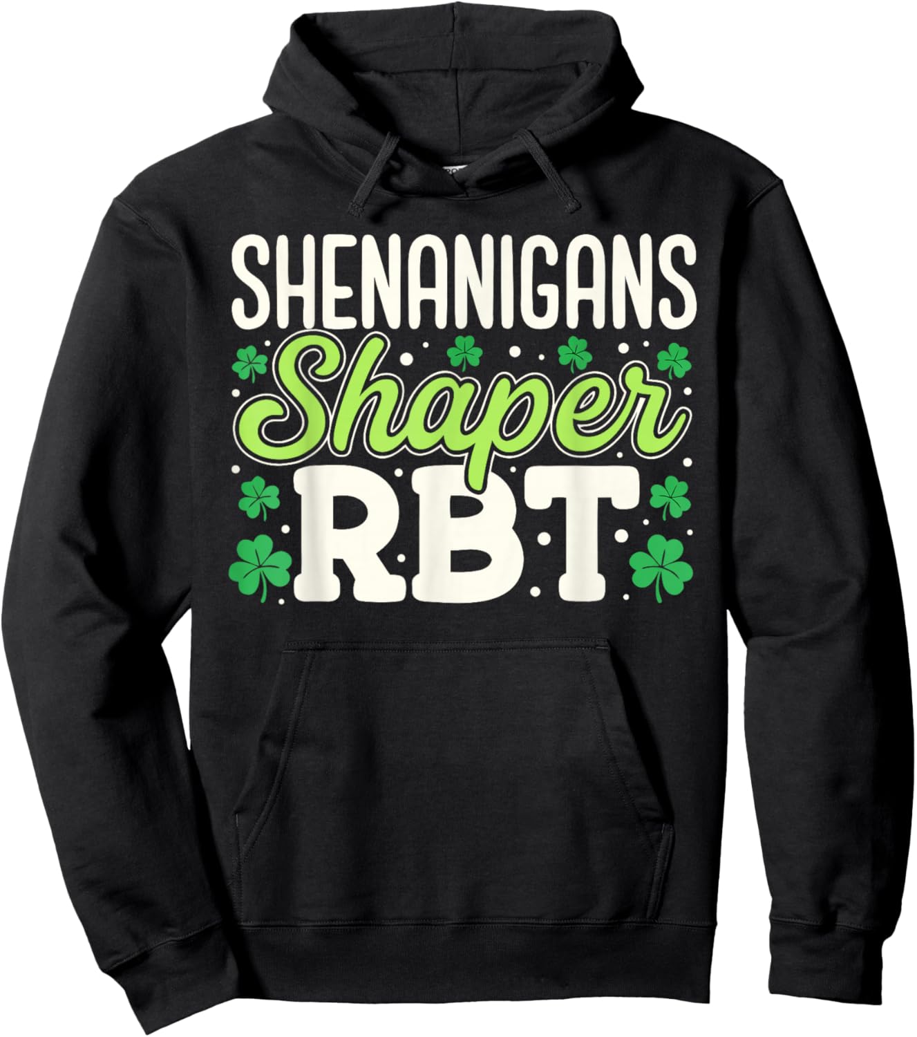 Shenanigans Shaper RBT Shamrock St Patricks Day Therapy Hoodie - Hoodie | Black