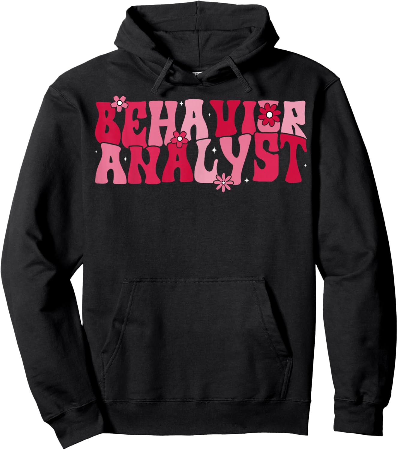 ABA Therapist Couple Valentine's Day Behavior Analyst Hoodie - Hoodie | Black