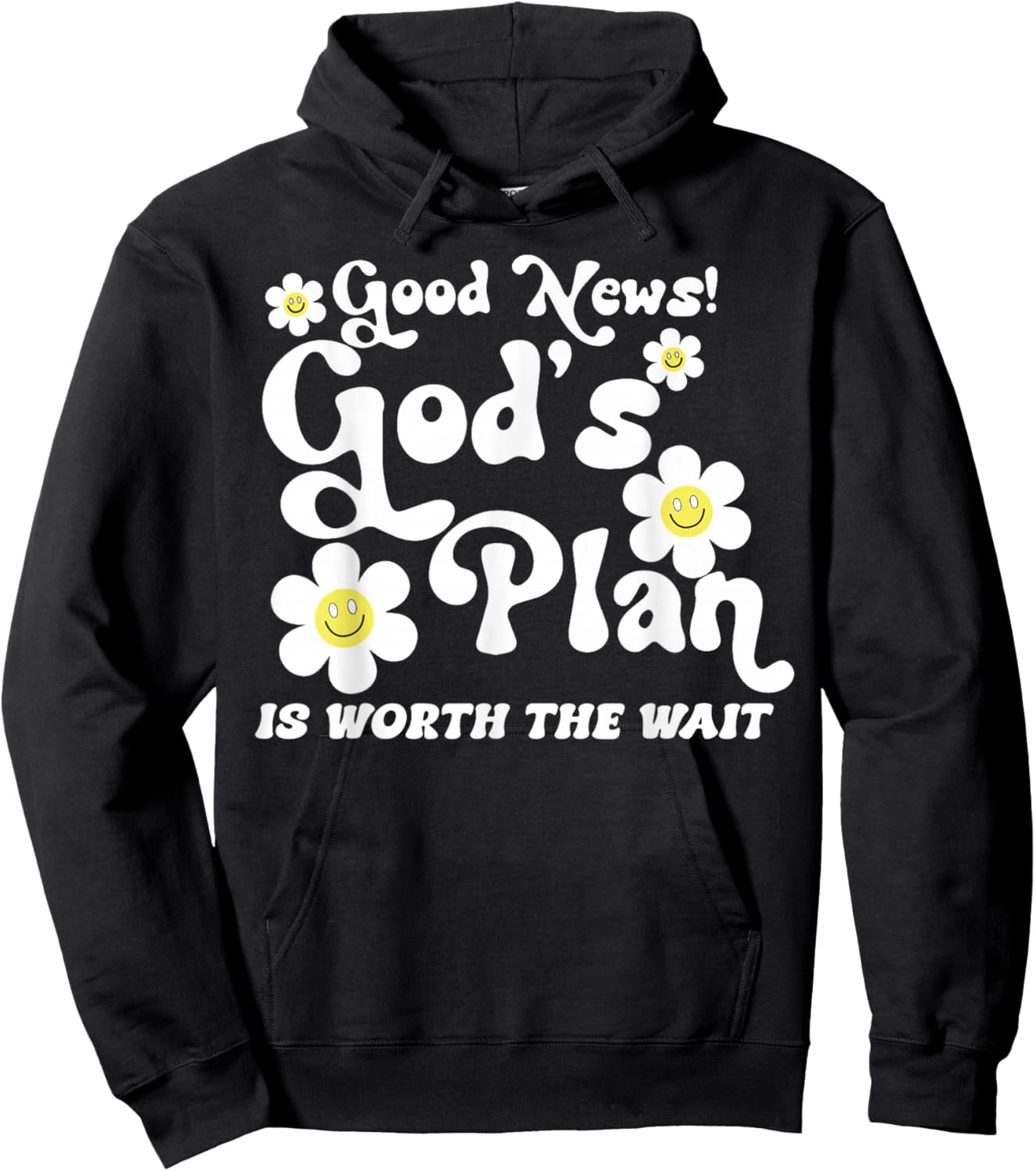 Good News God's Plan is Worth The Wait Hoodie - Hoodie | Black