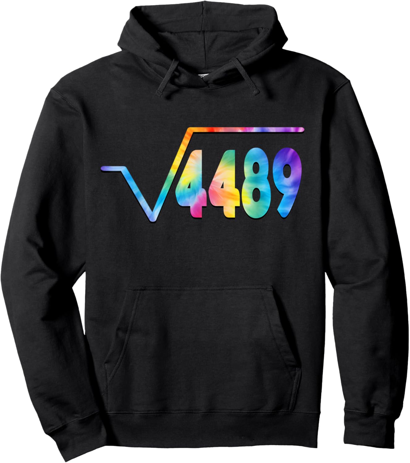 Funny 67 Meme Square Root 4489 Slang Math Teacher Tie Dye Hoodie - Hoodie | Black
