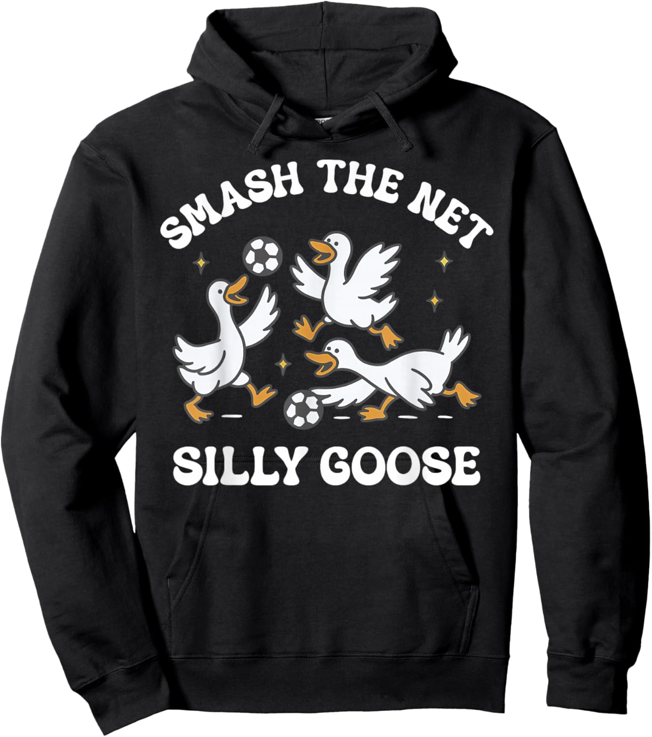 Silly Goose Playing Soccer Coach Game Day Soccer Mom Mama Hoodie - Hoodie | Black
