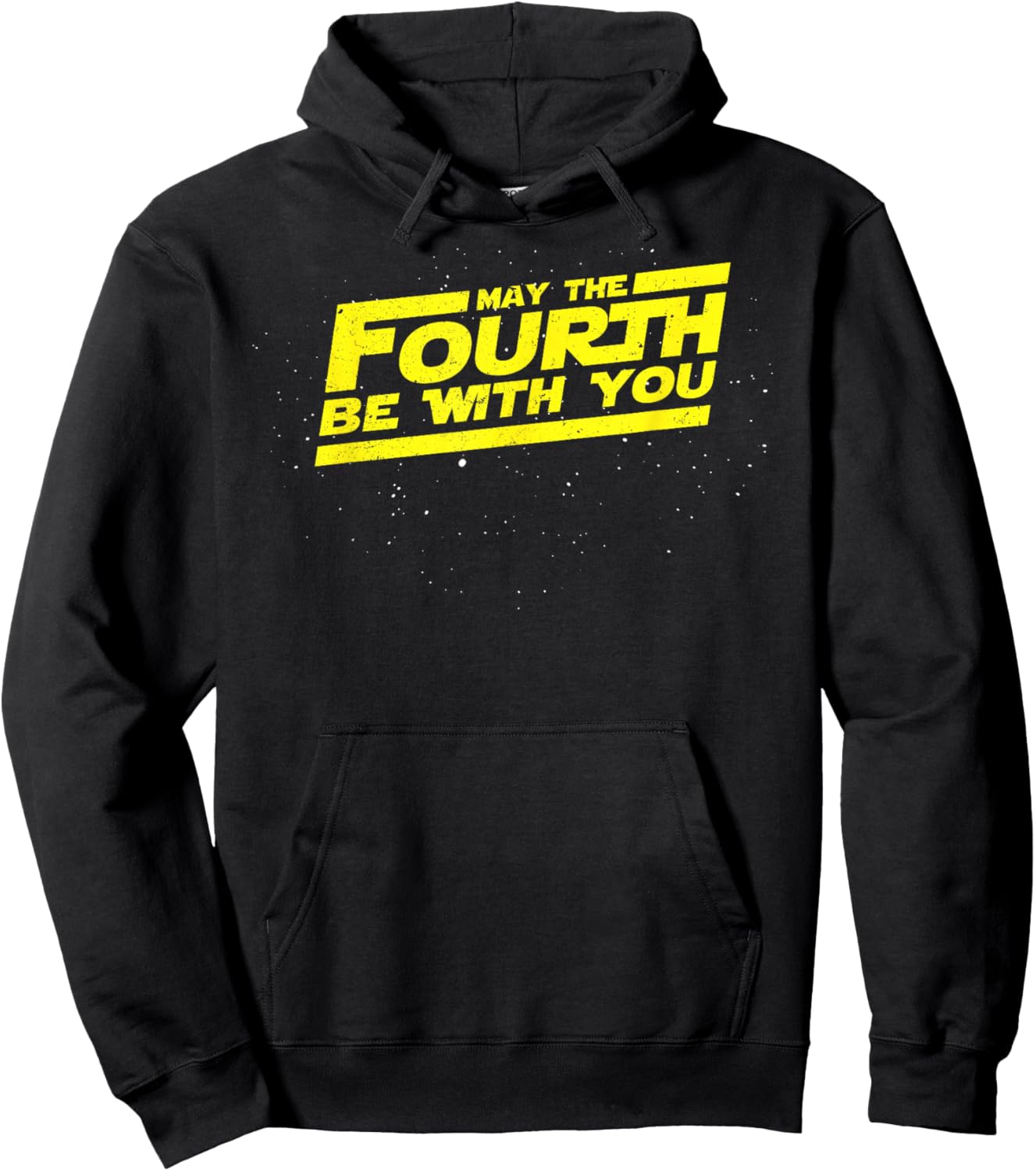 Retro May the Fourth 4th Be with You Space Stars Sci-Fi Nerd Hoodie - Hoodie | Black