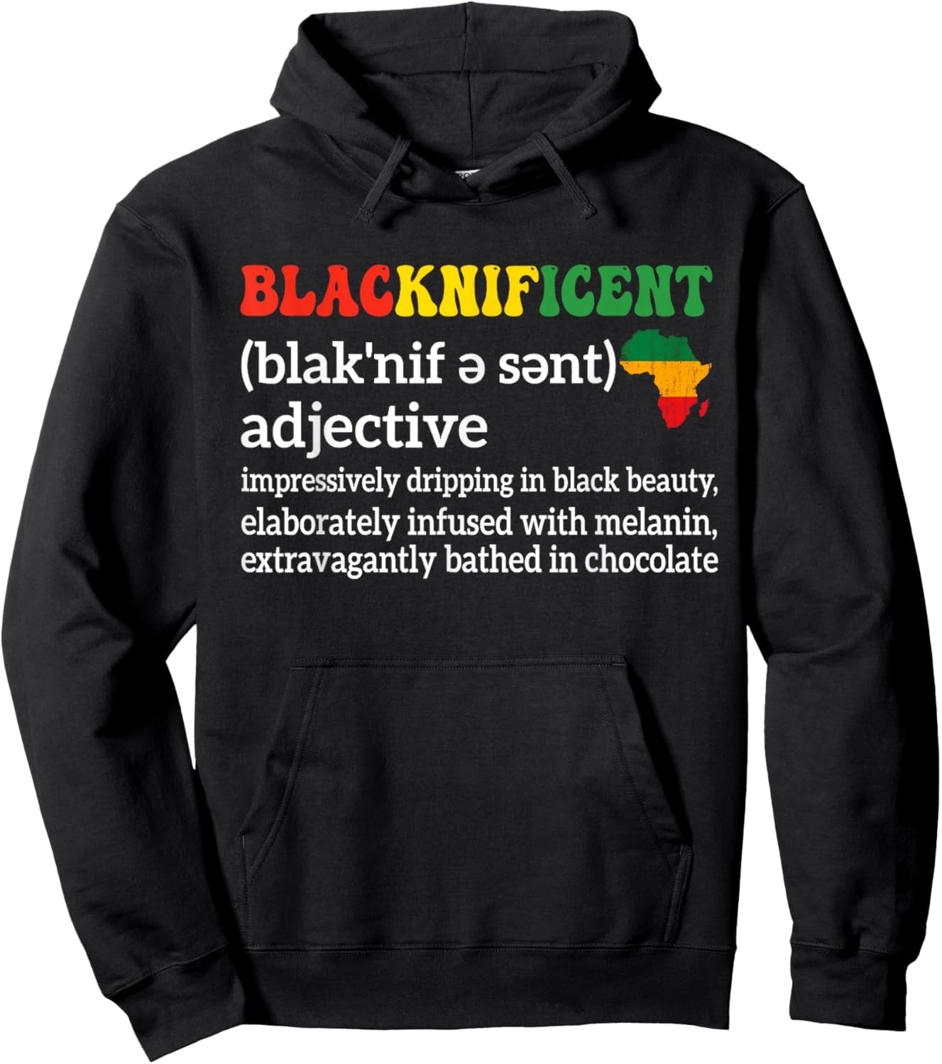 Blacknificent Definition Proud Black History Month Hoodie - Hoodie | Black