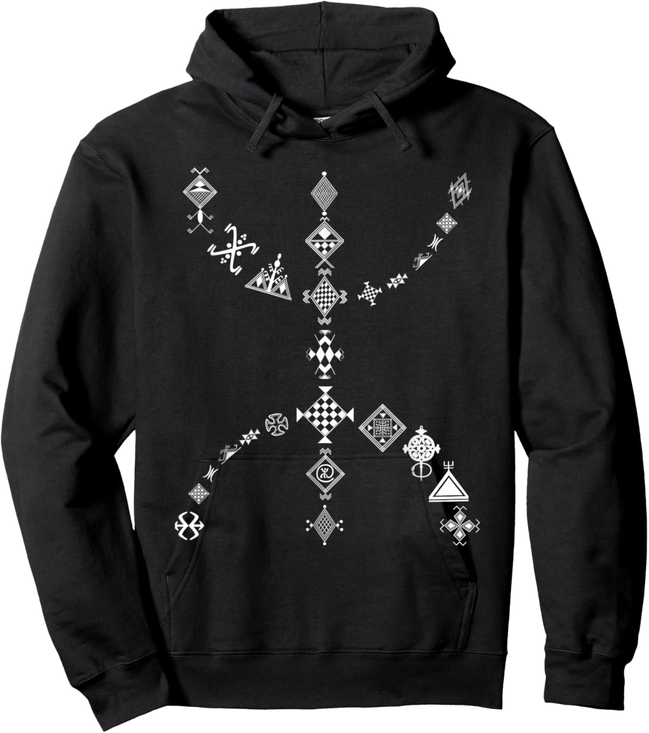 Amazigh Berber Hoodie - Hoodie | Black