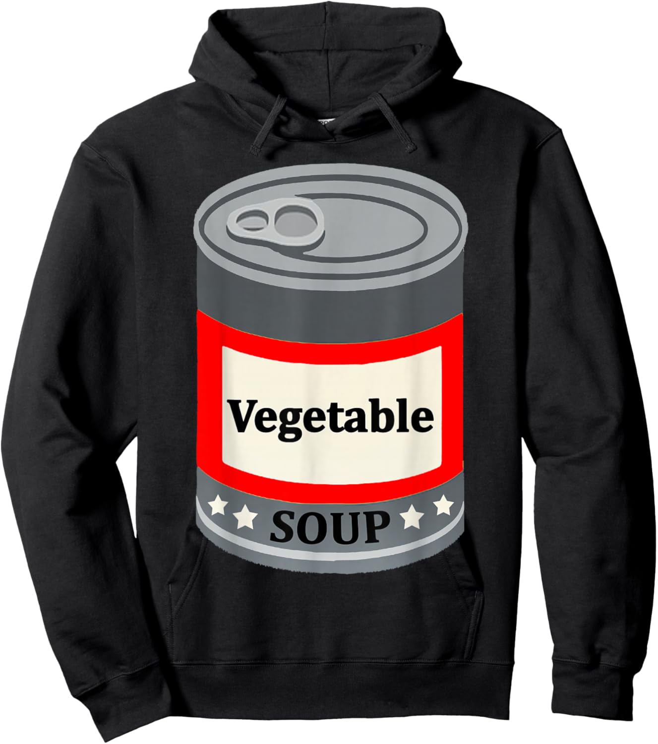 Vegetable Canned Soup Last Minute Fun Easy Halloween Costume Hoodie - Hoodie | Black