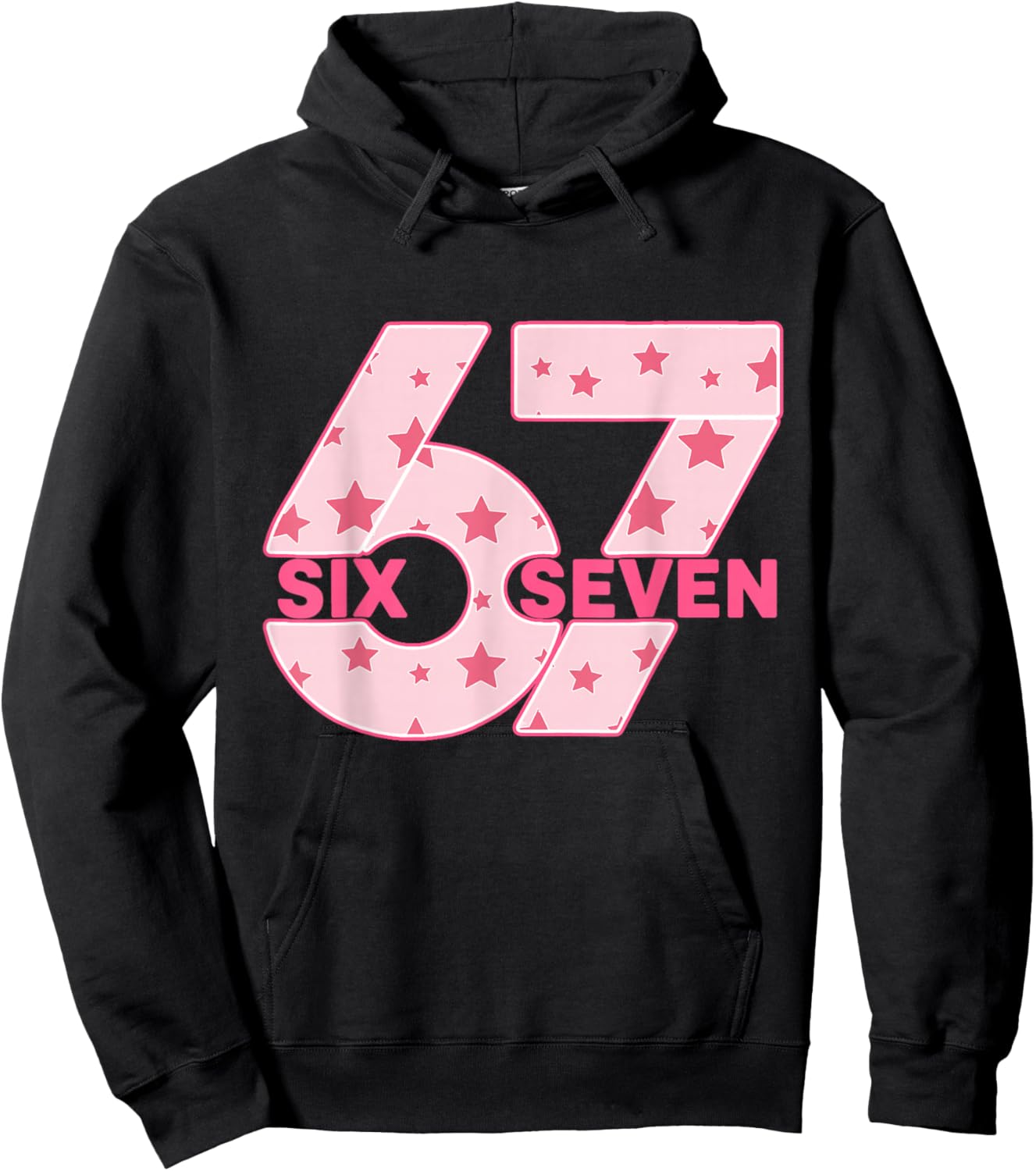 67 Six Seven Meme Hoodie - Hoodie | Black