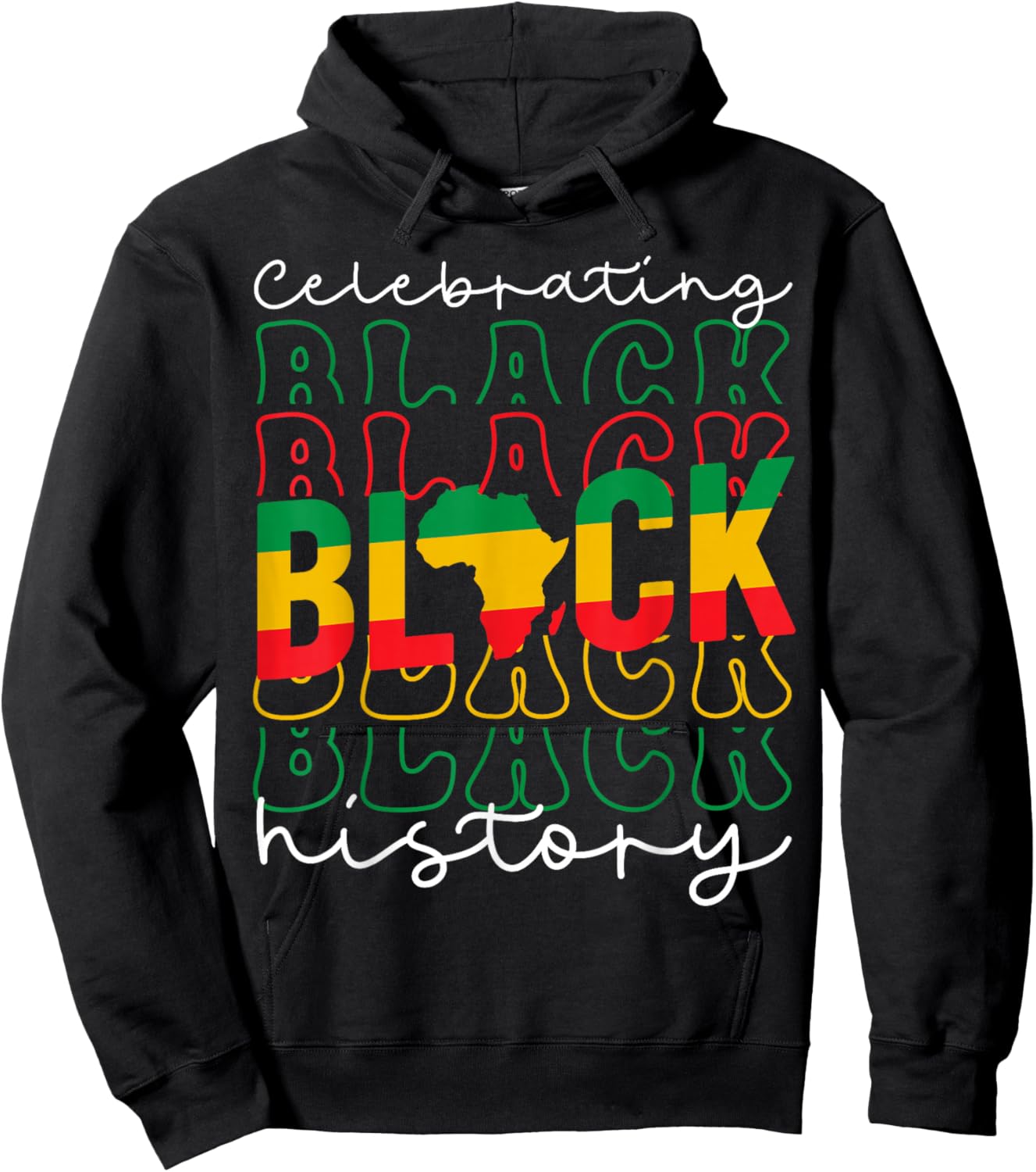 Celebrating Black History Month African American History Hoodie - Hoodie | Black