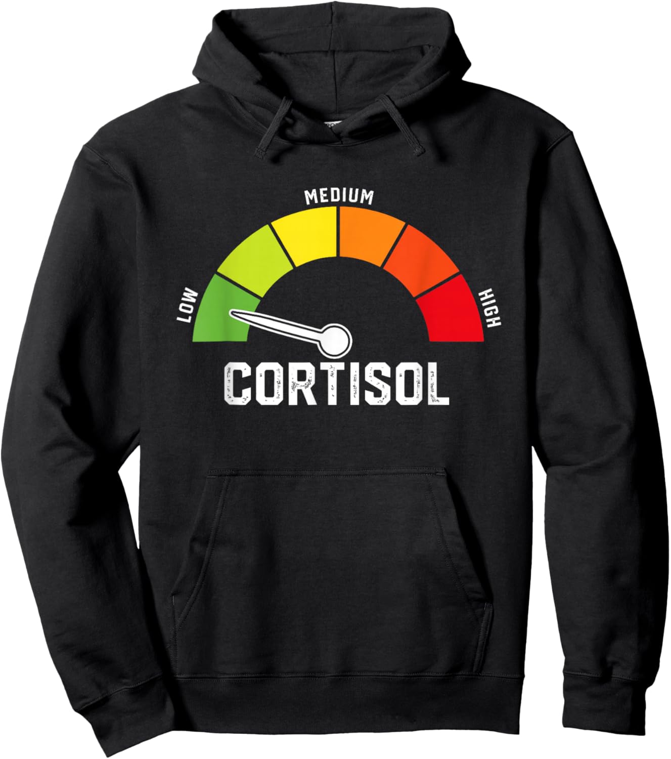 Low Cortisol Levels Meme Hoodie - Hoodie | Black