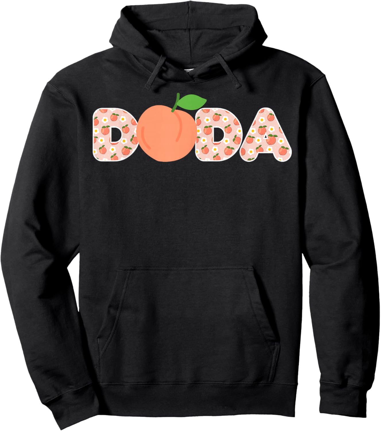 Dada of A Sweet Peach First Birthday Family Peach Party Hoodie - Hoodie | Black
