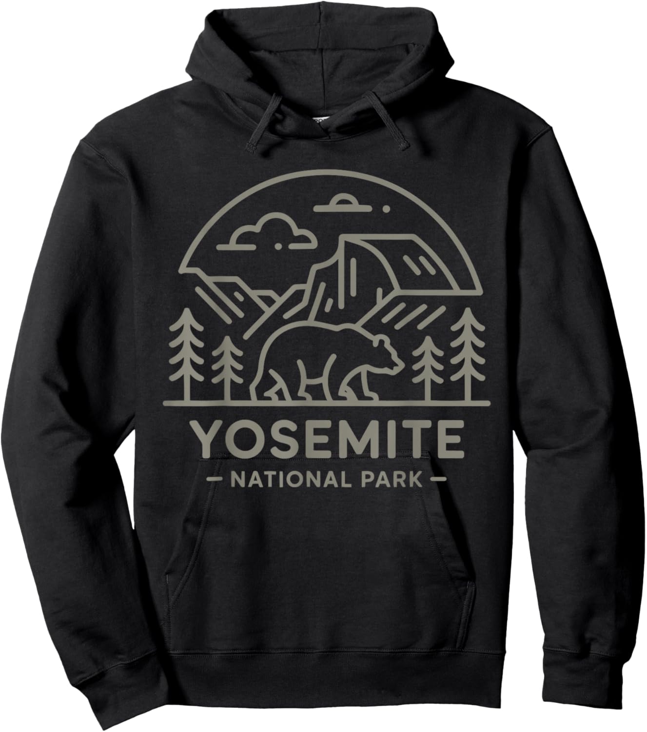 Yosemite National Park for Hikers Campers and Nature Lovers Hoodie - Hoodie | Black