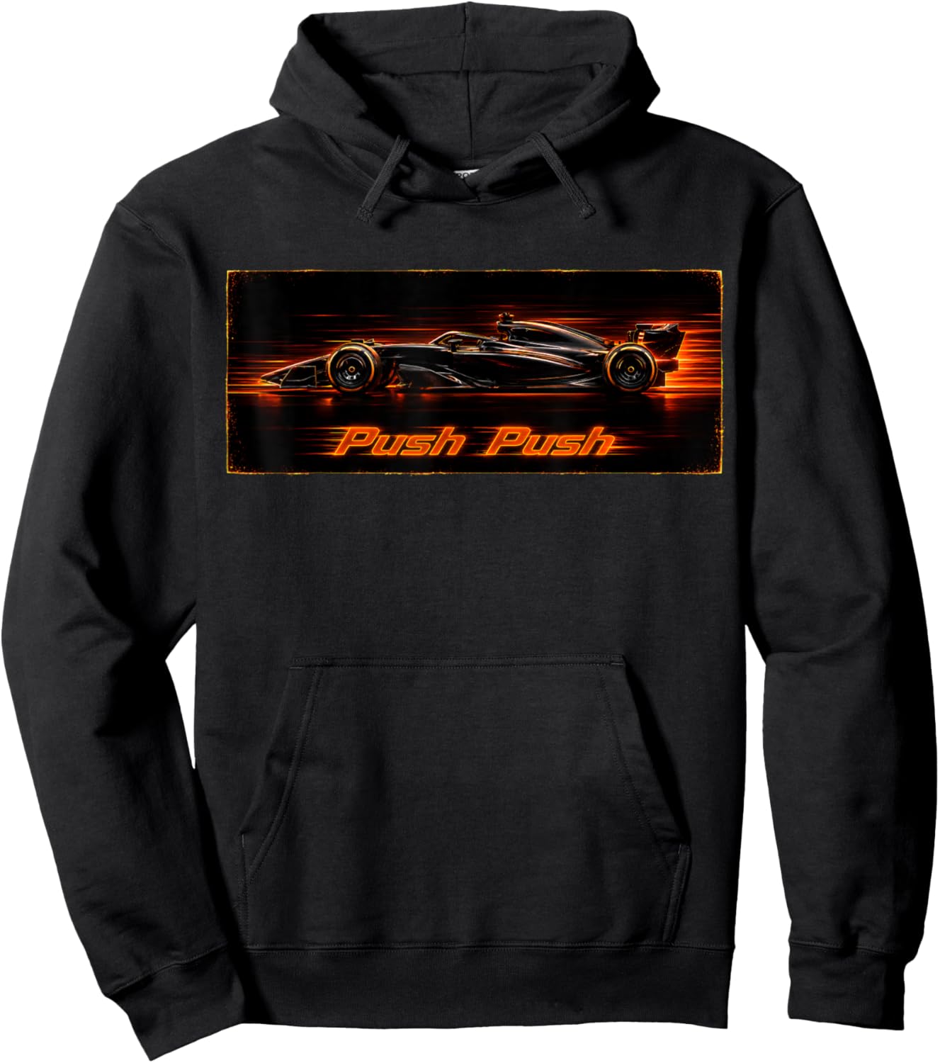 Push Push Racing Car Motorsport Art, Push The Limits Hoodie - Hoodie | Black