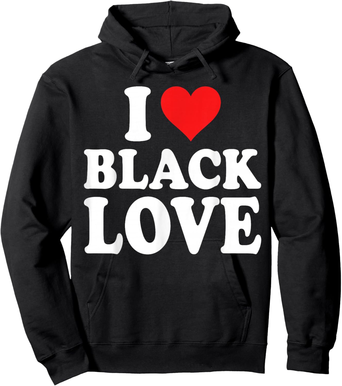 I Heart Black Love Cute Matching Couples African American Hoodie - Hoodie | Black