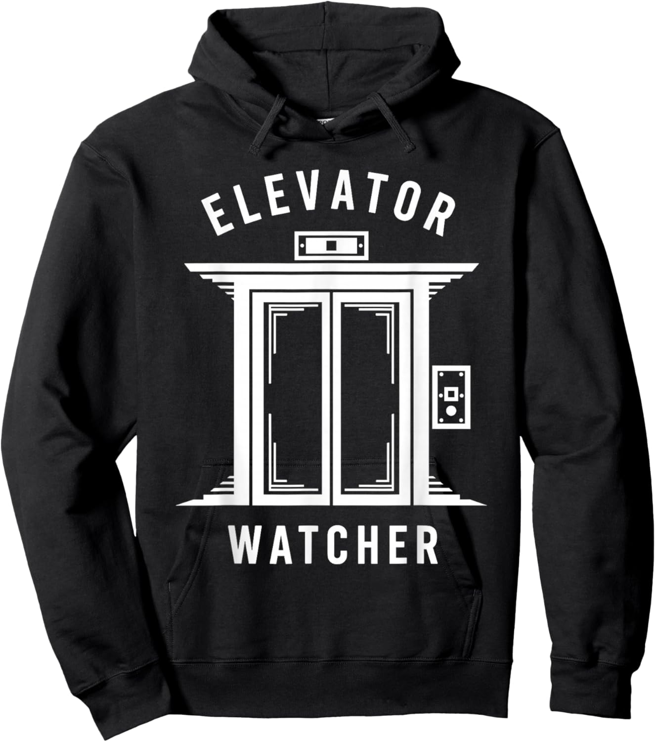 Elevator Watcher Lift Enthusiast Up Down Elevator Lover Hoodie - Hoodie | Black