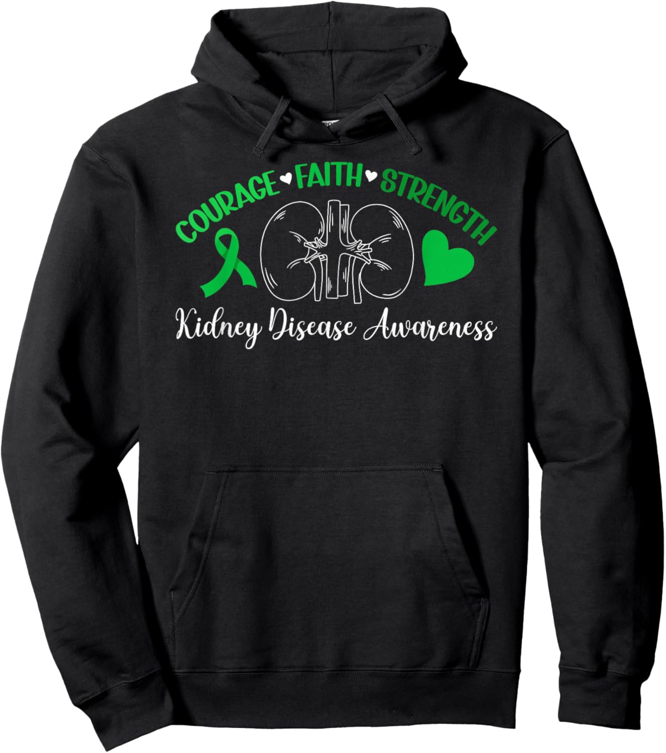 Kidney Disease Awareness Month Kidney Disease Survivor Hoodie - Hoodie | Black