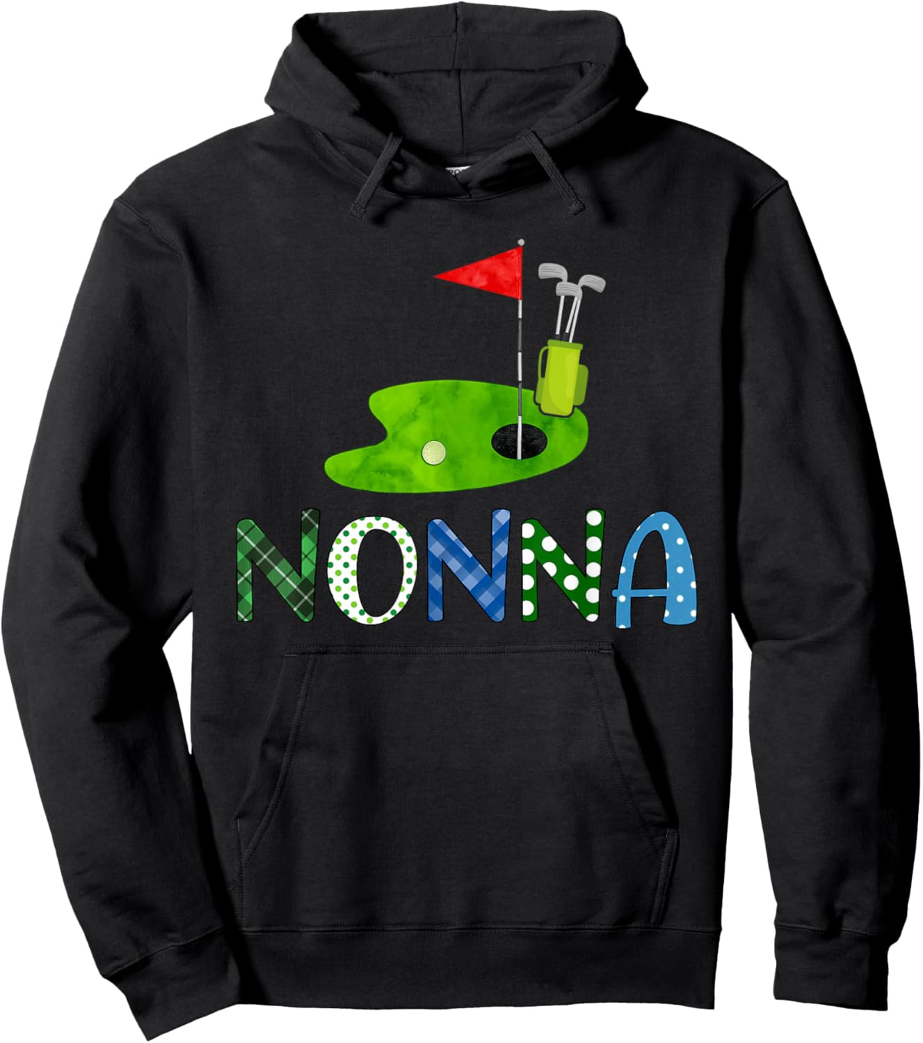 Nonna Golf Sport Matching Family Golf Lover Hoodie - Hoodie | Black