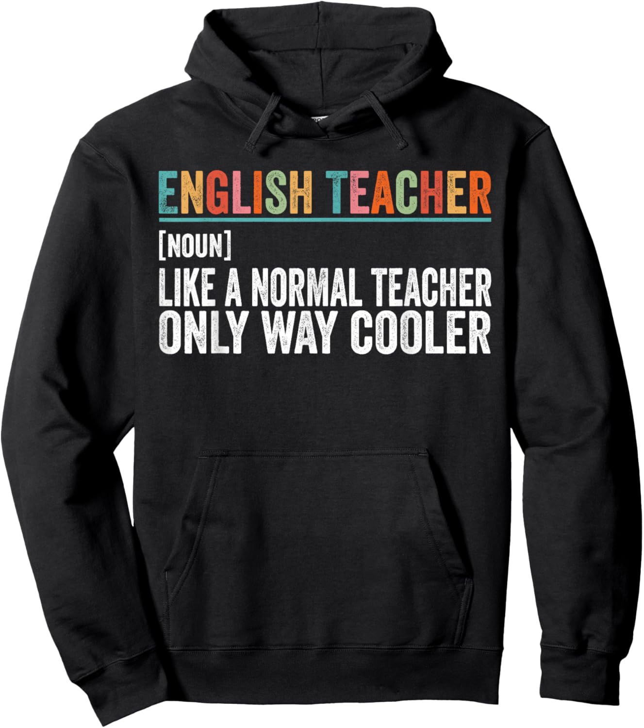 Funny English Teacher Definition Hoodie - Hoodie | Black