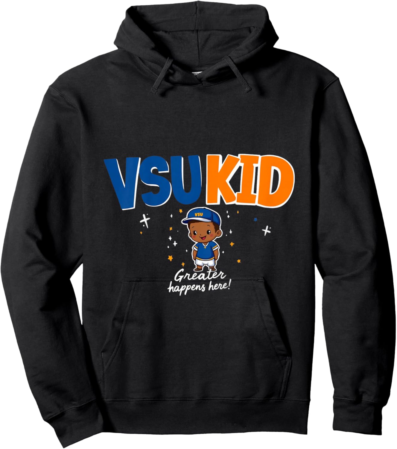 Kids VSU Kid Greater Happens Here HBCU 1882 Hoodie - Hoodie | Black