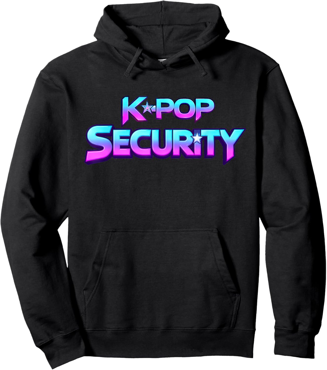 K-Pop Security Mom Dad Kid Funny Birthday Bday Concert Staff Hoodie - Hoodie | Black