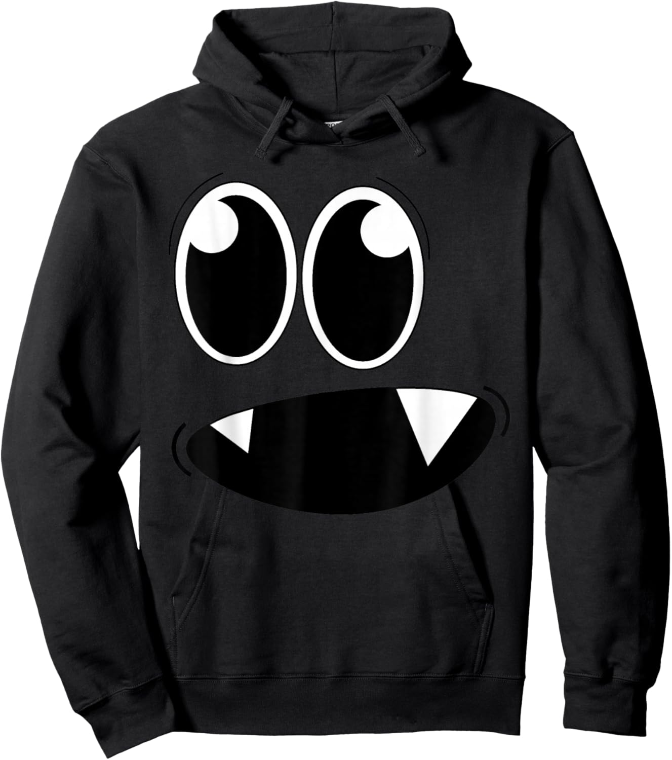 Cute Monster Face Halloween Costume Zombie Men Women Kid Hoodie - Hoodie | Black