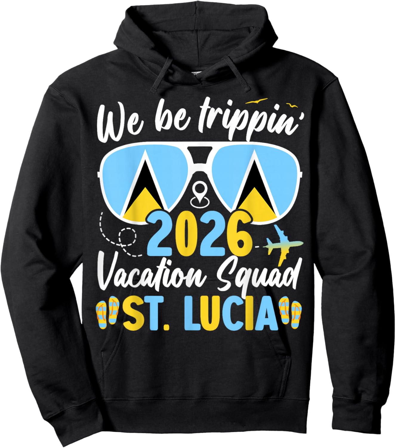 St. Lucia Vacation Family Friends Trip Cruise 2026 Matching Hoodie - Hoodie | Black
