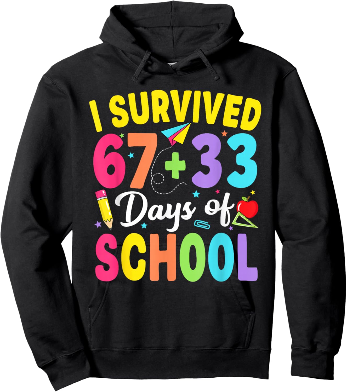 for Teacher Kids 100th Day Hoodie - Hoodie | Black
