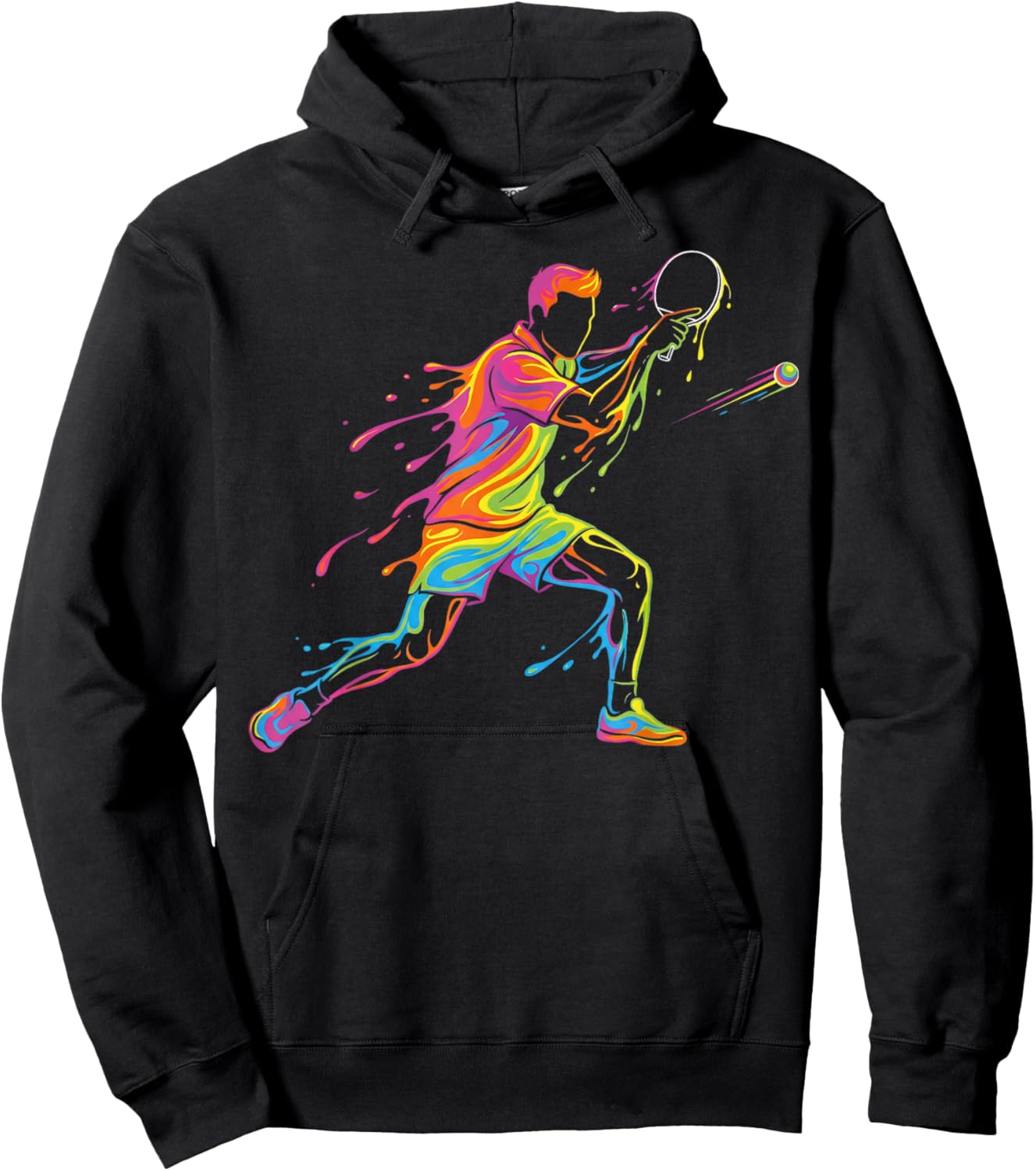 Cool Table Tennis Player Men Kids Boys Hoodie - Hoodie | Black