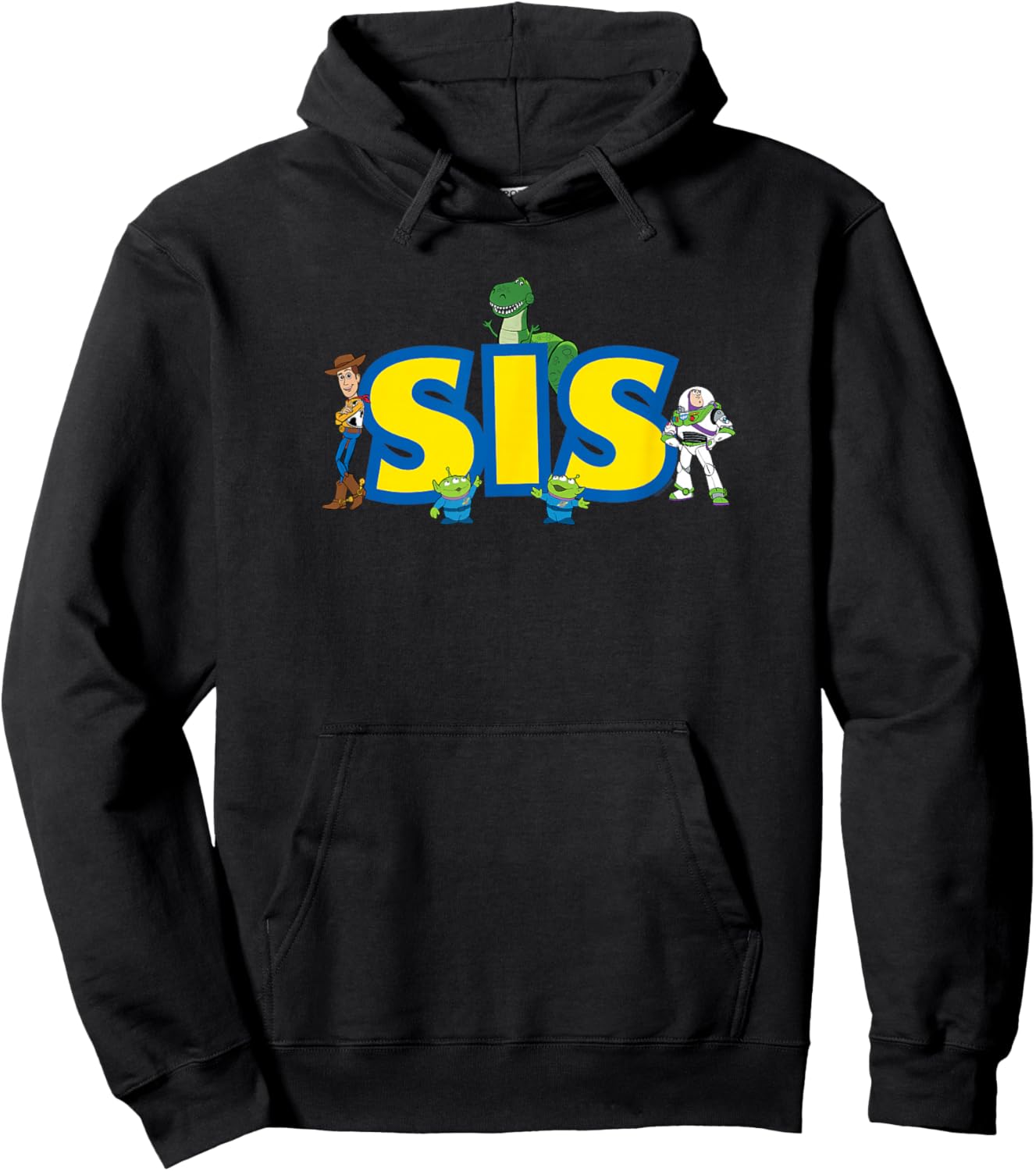 Disney & Pixar's Toy Story Sis Family Disney Trip Sister Hoodie - Hoodie | Black