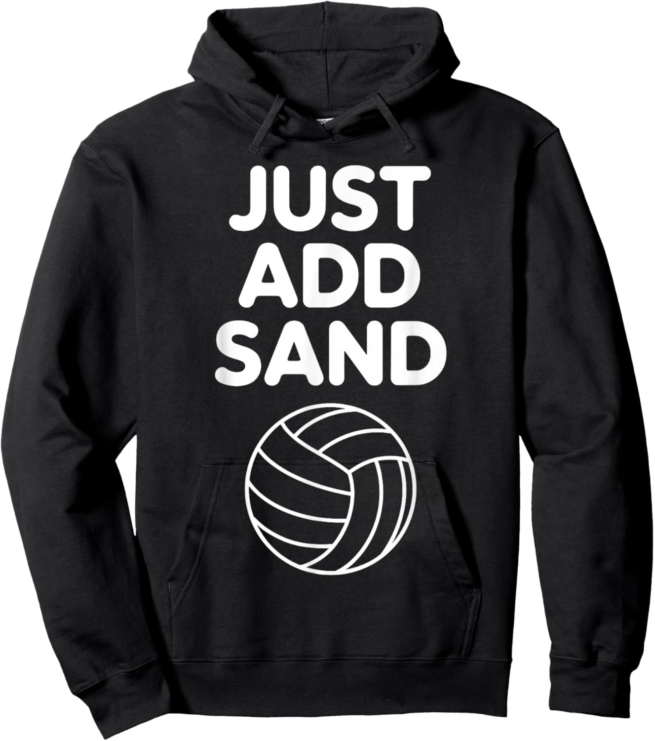 Funny Beach Volleyball Design Women Sand Volleyball Hoodie - Hoodie | Black