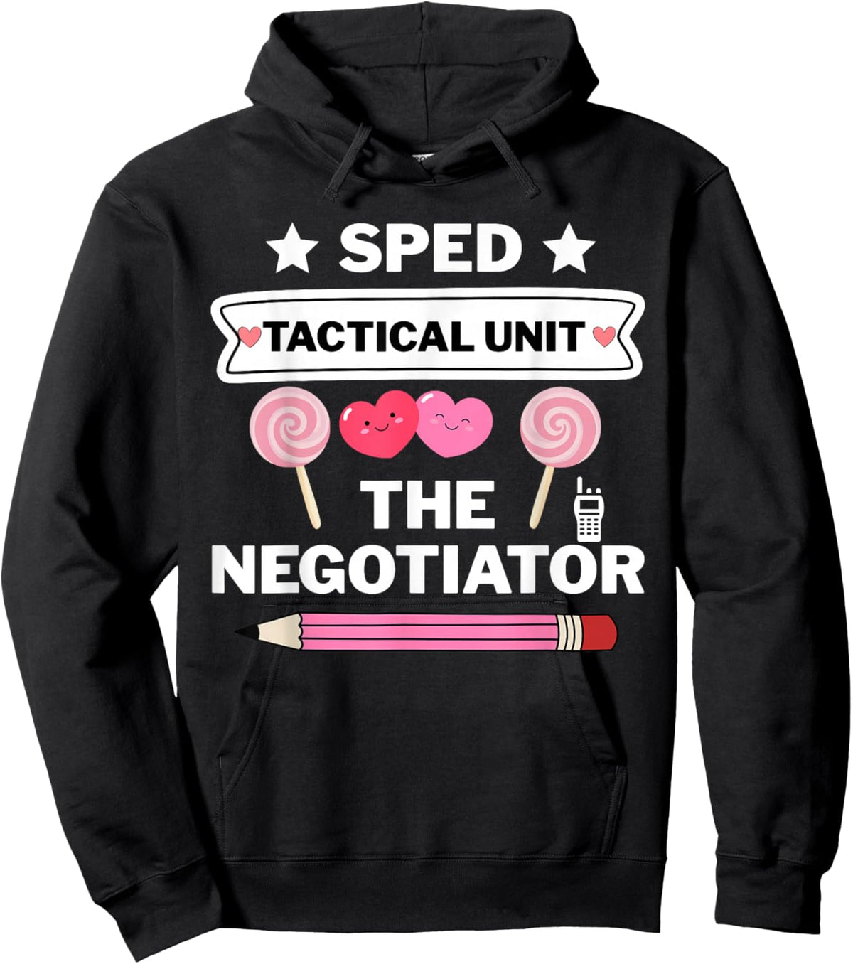 SPED Tactical Unit The Negotiator Design Hoodie - Hoodie | Black