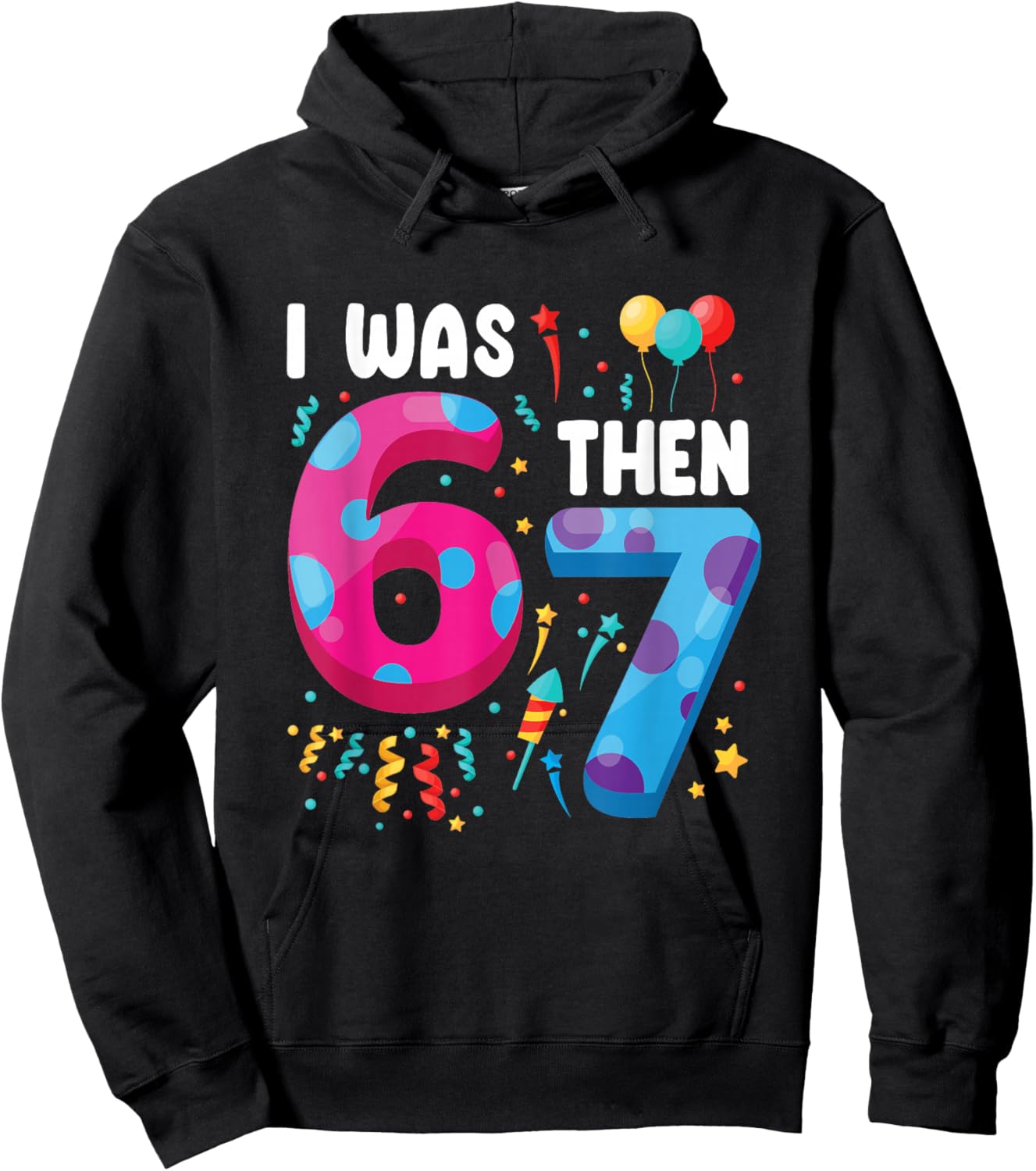 I was 6 Then 7 Now I'm 8 Hoodie - Hoodie | Black