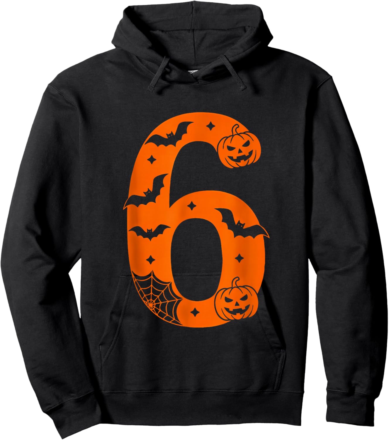 Number 6 Funny Six Seven Meme Halloween Hoodie - Hoodie | Black