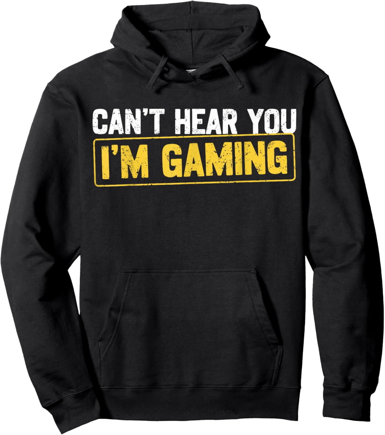 Can't Hear You I'm Gaming Video Games Gamer Boys Funny Hoodie - Hoodie | Black