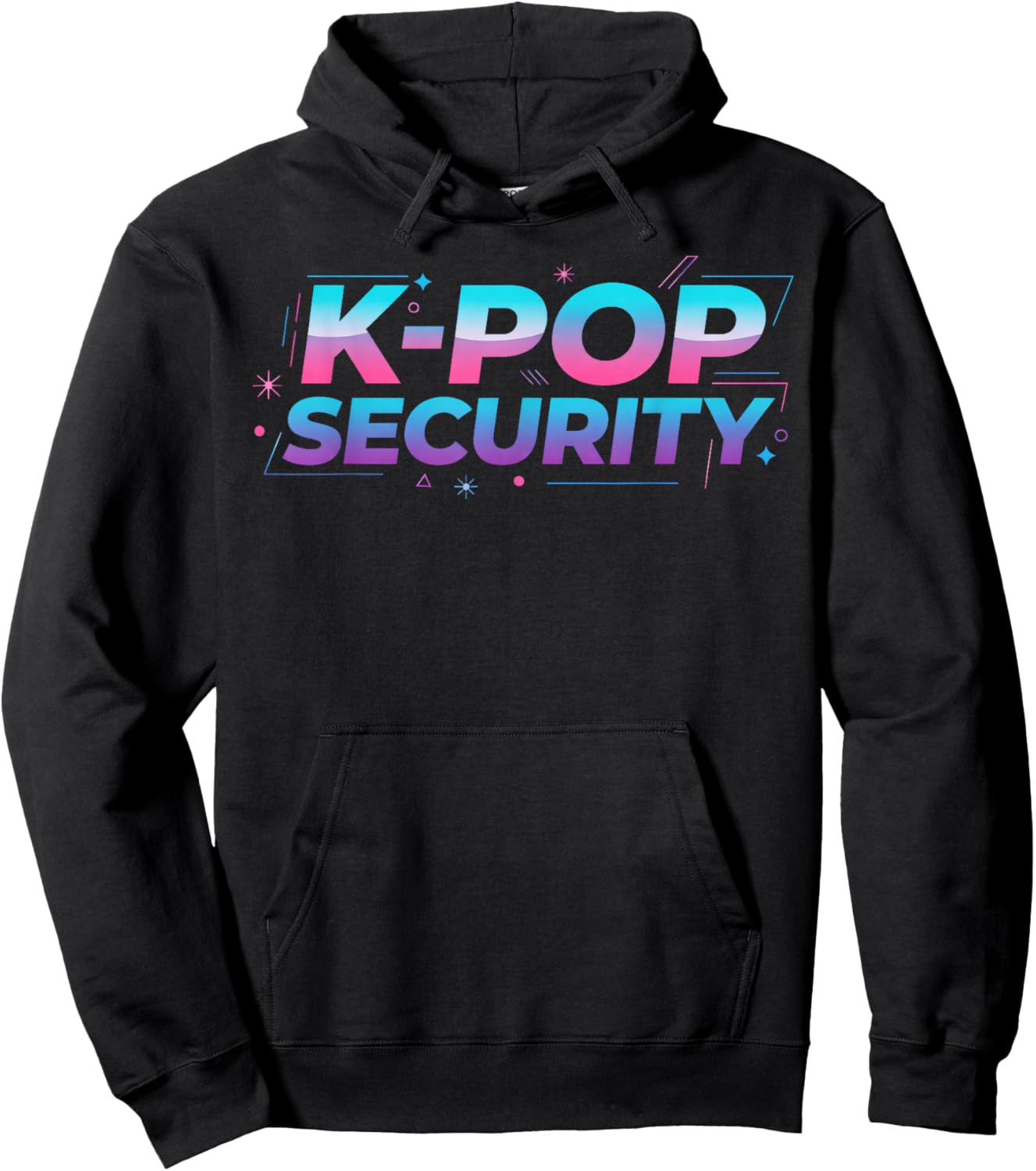 K-Pop Security Men Women Kids Funny Birthday Concert Staff Hoodie - Hoodie | Black