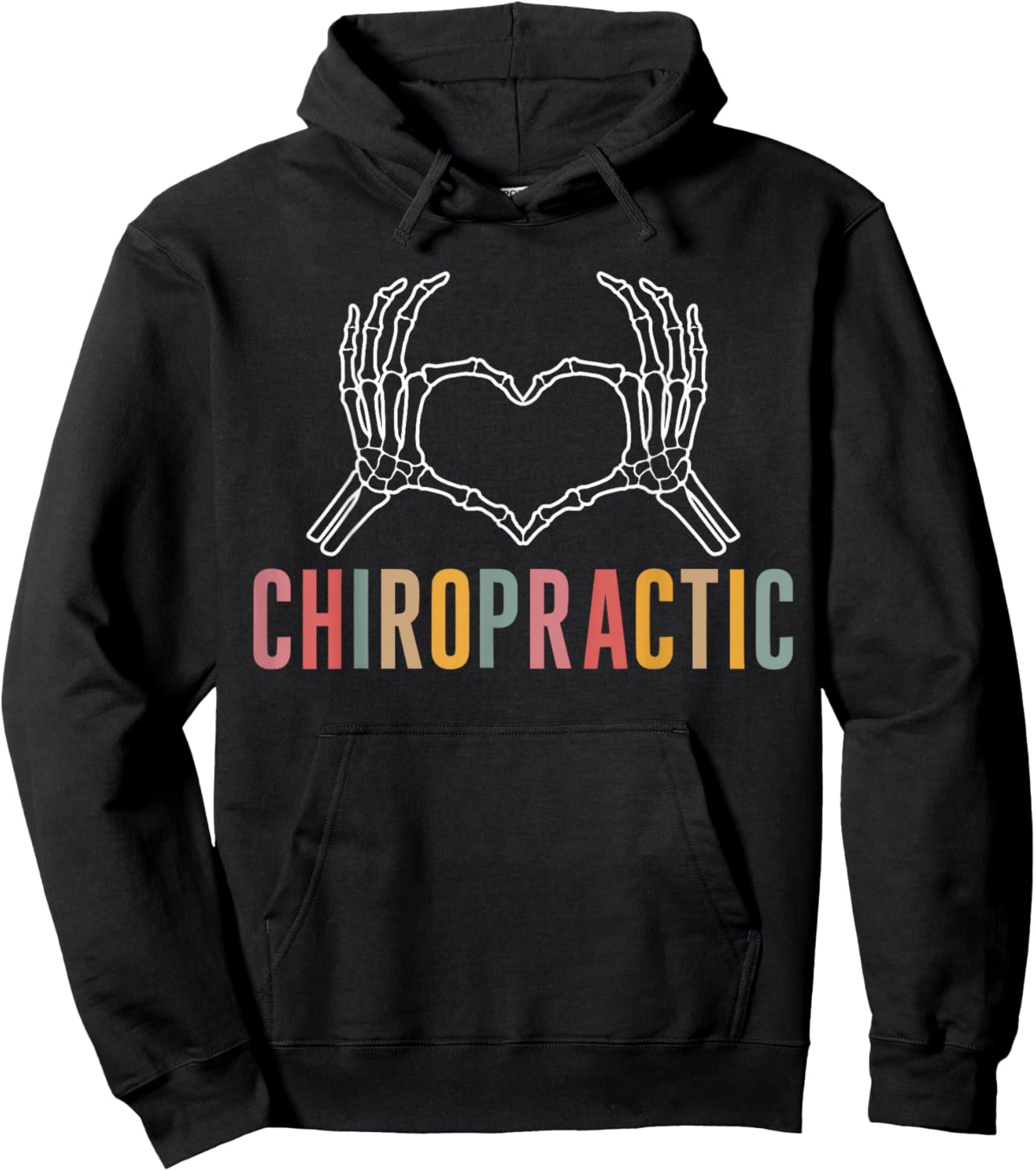 Chiropractic Heart Chiropractor Appreciation Hoodie - Hoodie | Black