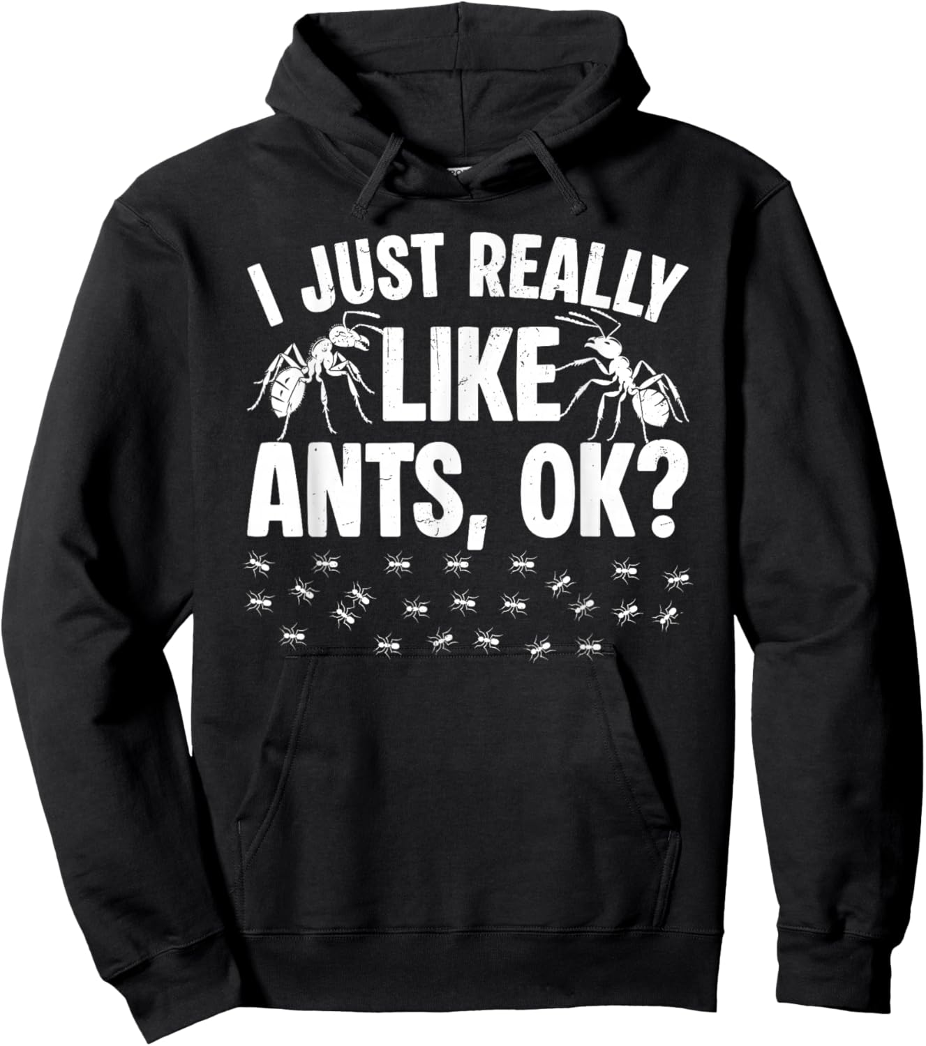 Funny Ant Art Women Kids Insect Entomology Ants Hoodie - Hoodie | Black