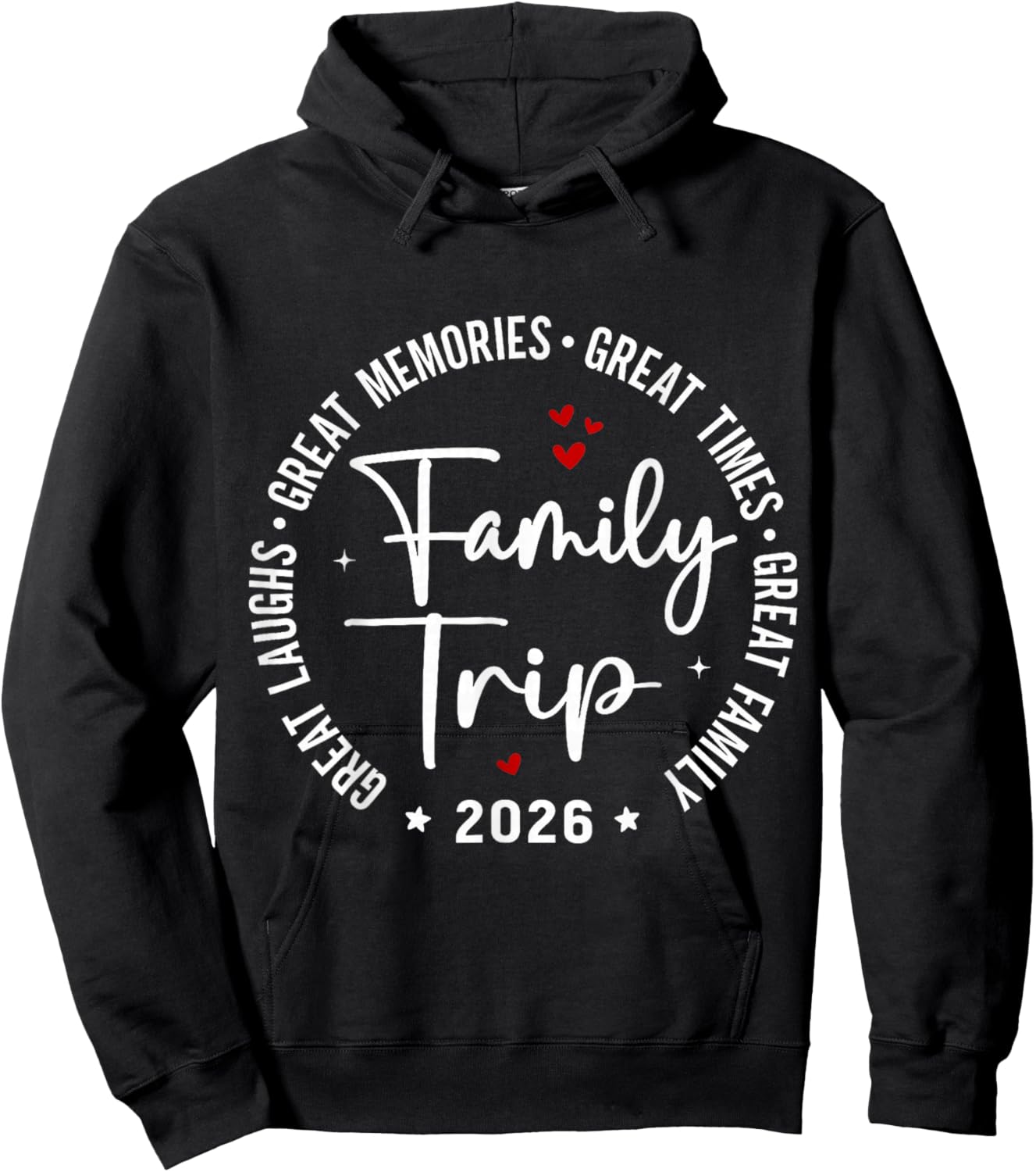 Family Trip Vacation 2026 Matching Summer Group Hoodie - Hoodie | Black