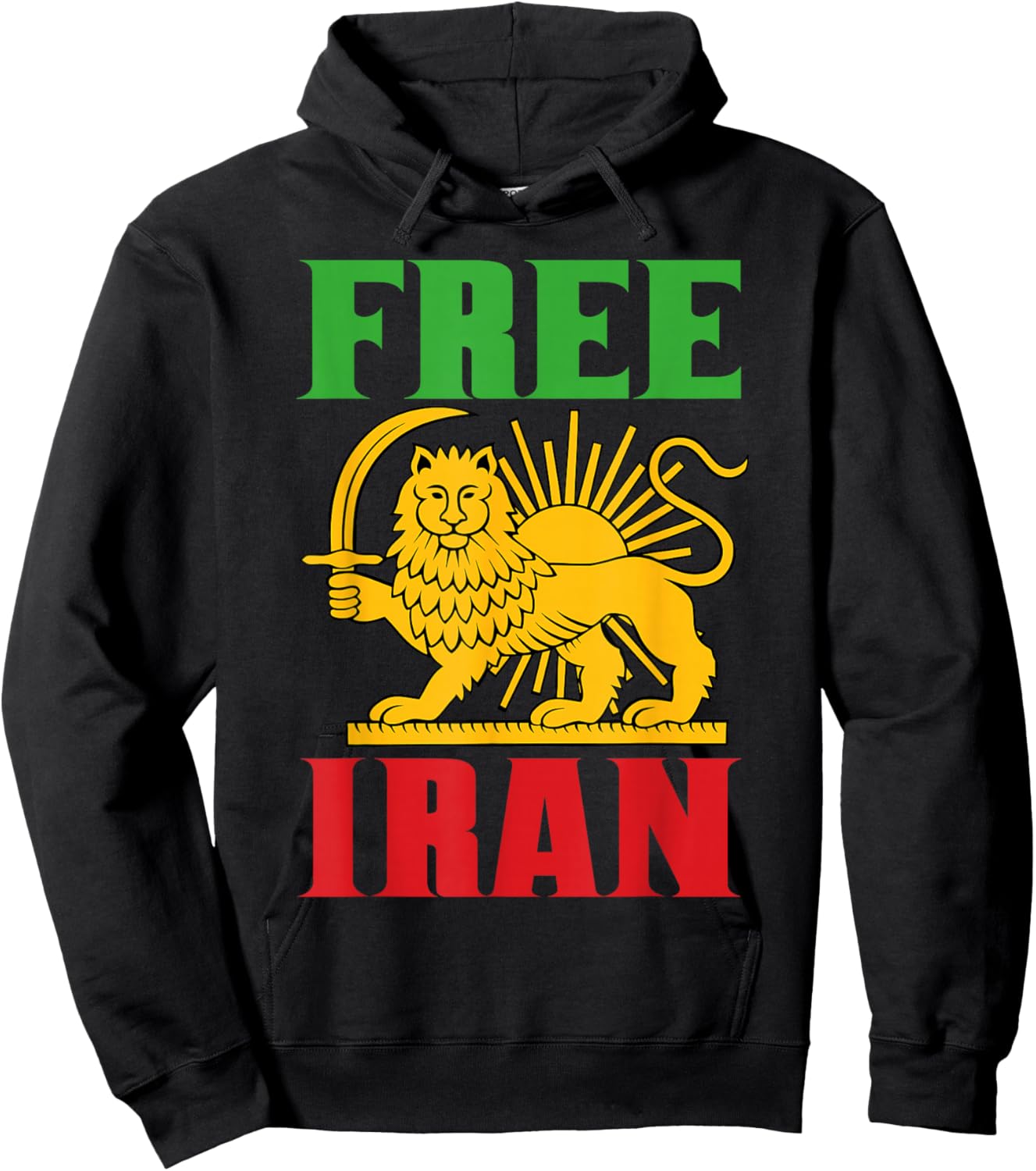 Freedom Lion Global Justice Hoodie - Hoodie | Black