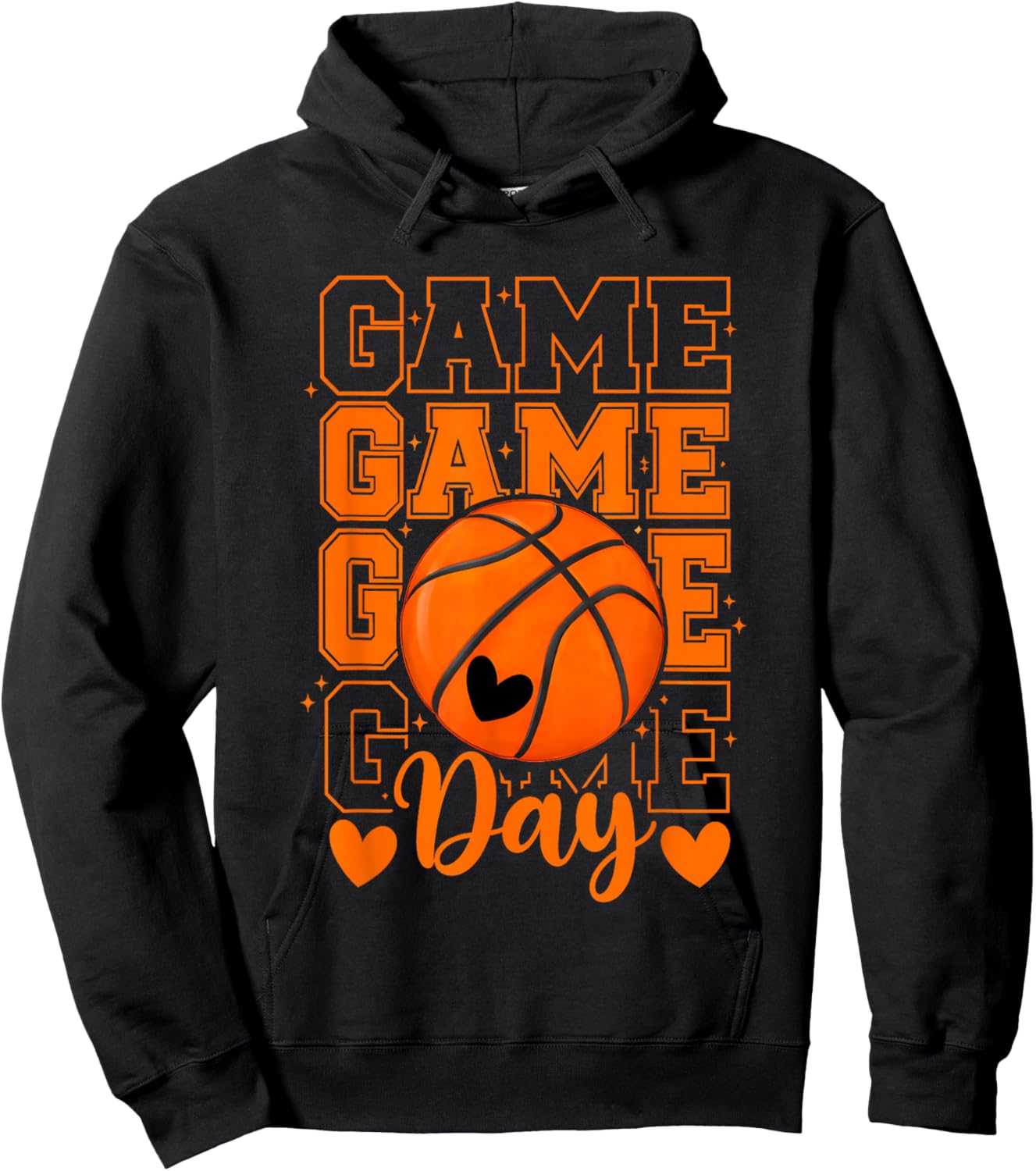 Basketball Mom Game Day Funny Basketball Player Sports Hoodie - Hoodie | Black